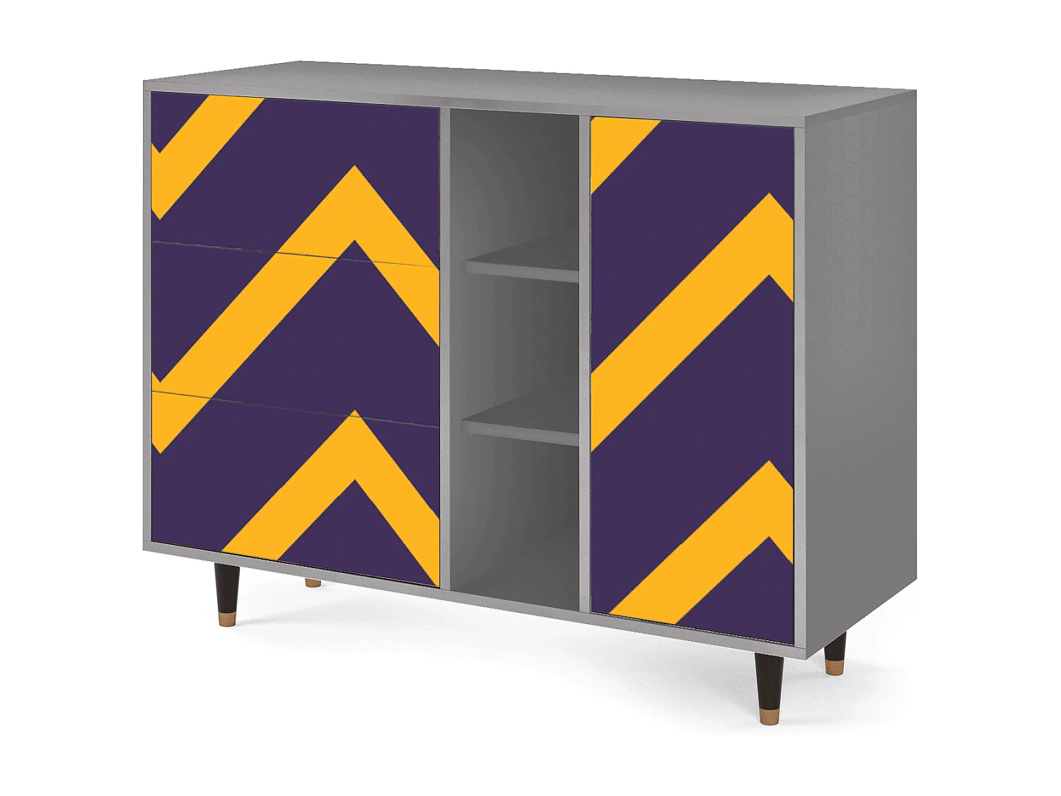 Dressoir - 125x98x48 cm - BS2 - The Brightest Way, Grijs