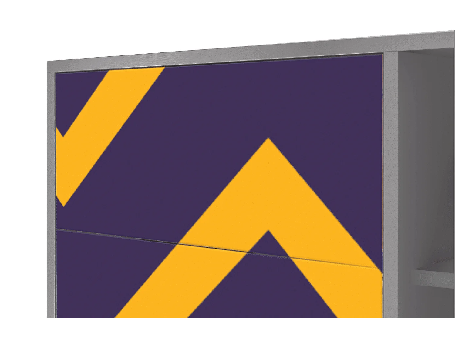 Buffet - 125x98x48 cm - BS2 - The Brightest Way, Gris