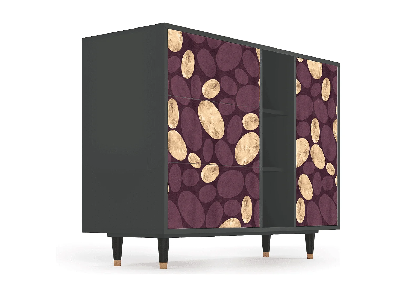 Credenza - 125x98x48 cm - BS2 - Fine Wine, Antracite