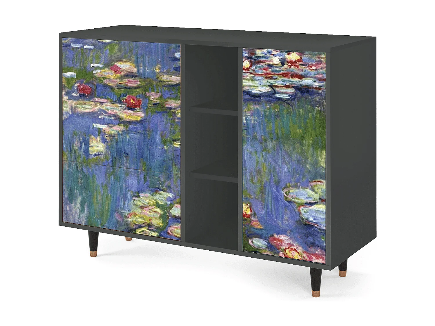 Aparador - 125x98x48 cm - BS2 - The water lily pond  , Antracita