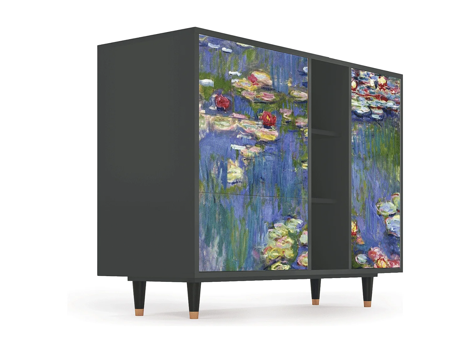 Aparador - 125x98x48 cm - BS2 - The water lily pond  , Antracita