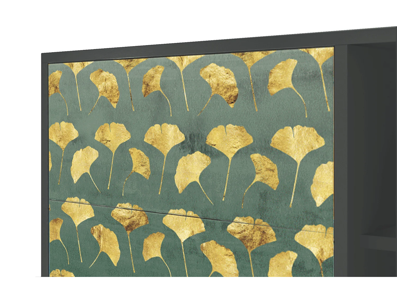Credenza - 125x98x48 cm - BS2 - Gingko leaves, Antracite