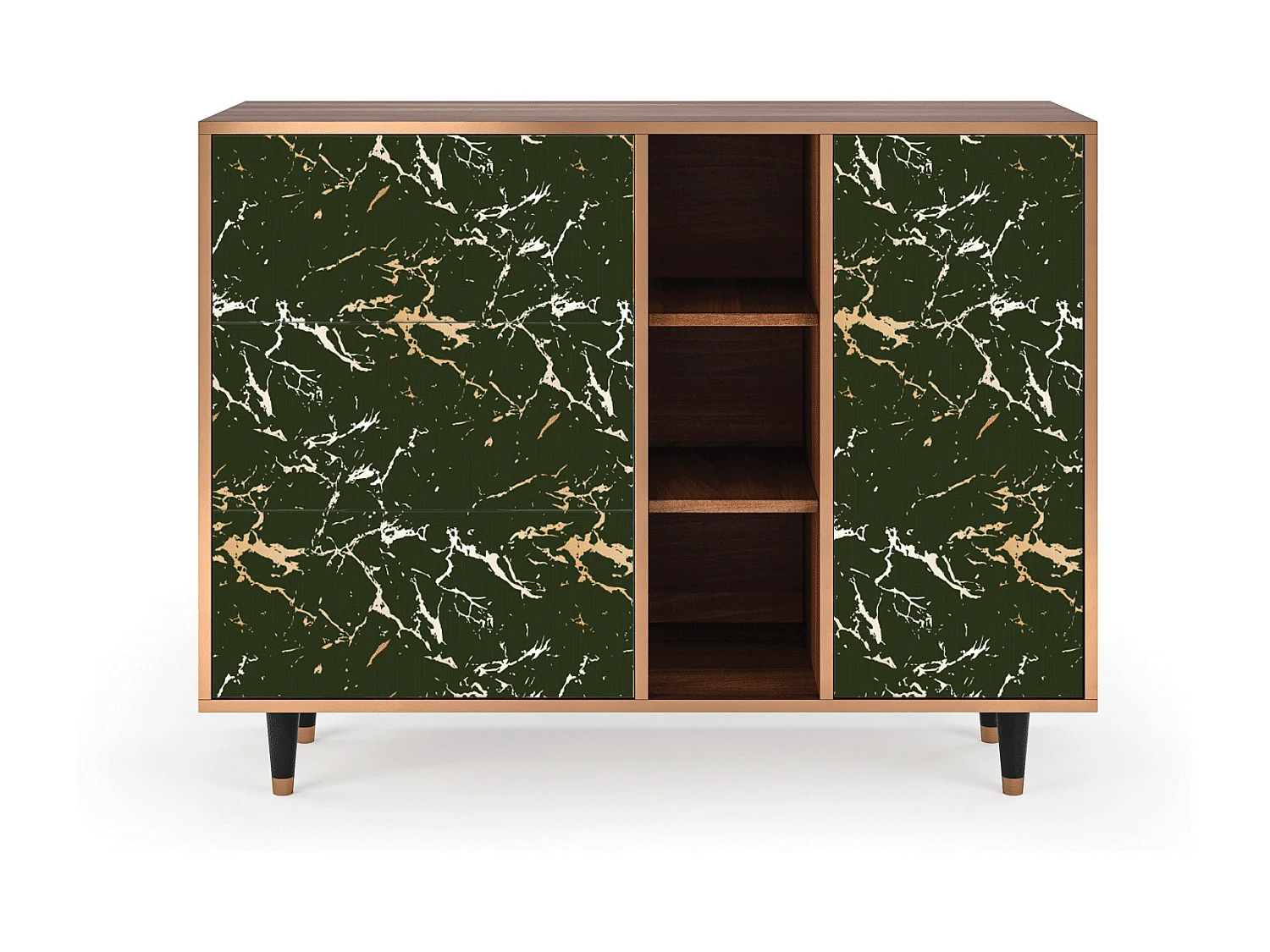 Dressoir - 125x98x48 cm - BS2 - Amazon Forest, Walnoot