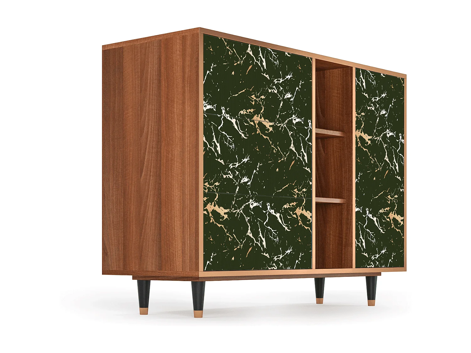 Dressoir - 125x98x48 cm - BS2 - Amazon Forest, Walnoot