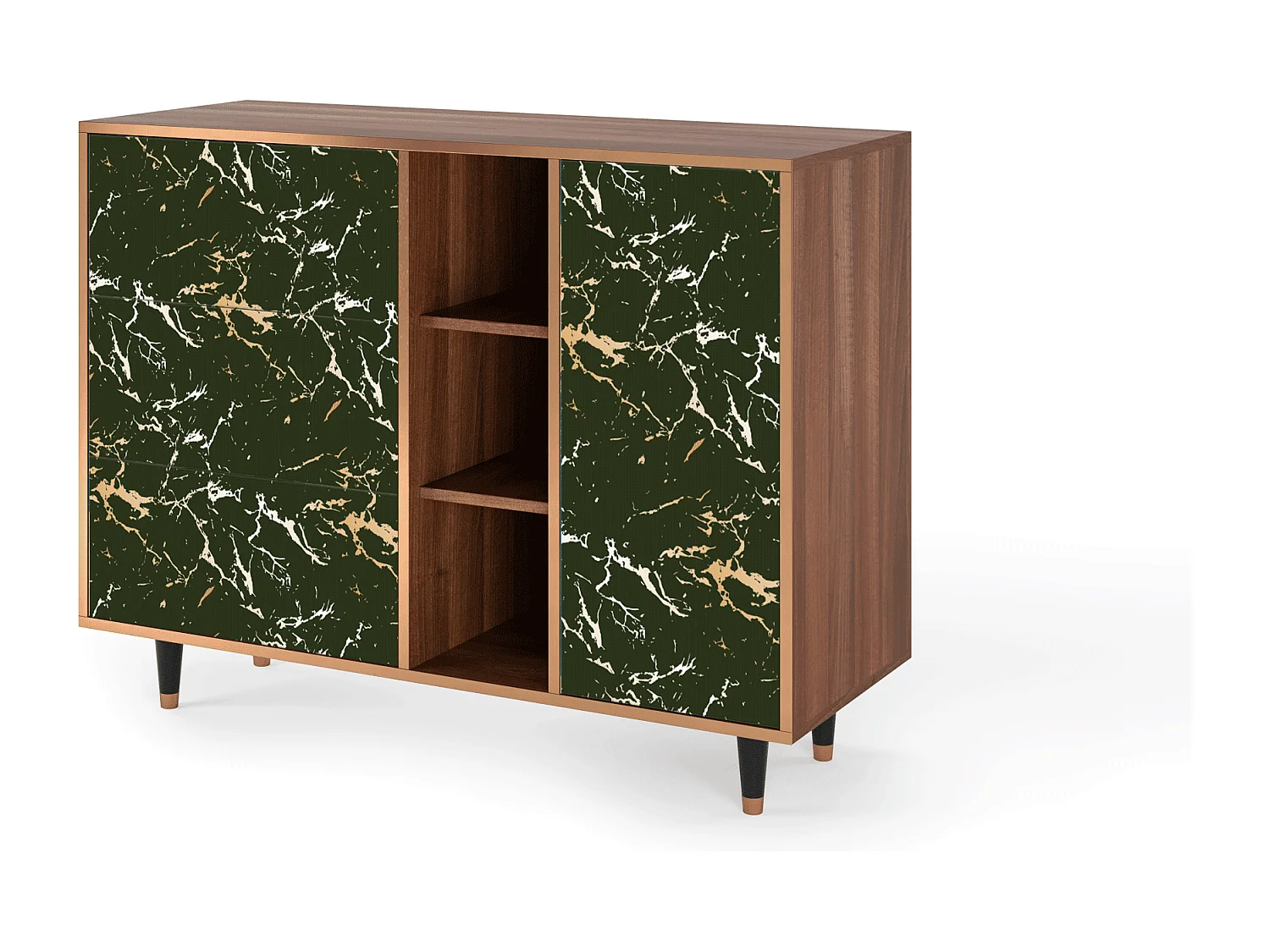 Buffet - 125x98x48 cm - BS2 - Amazon Forest, Noyer