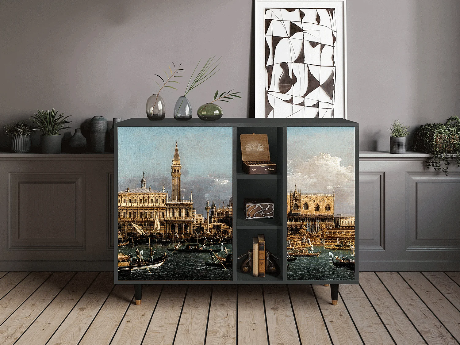 Credenza - 125x98x48 cm - BS2 - The Bucintoro, Antracite