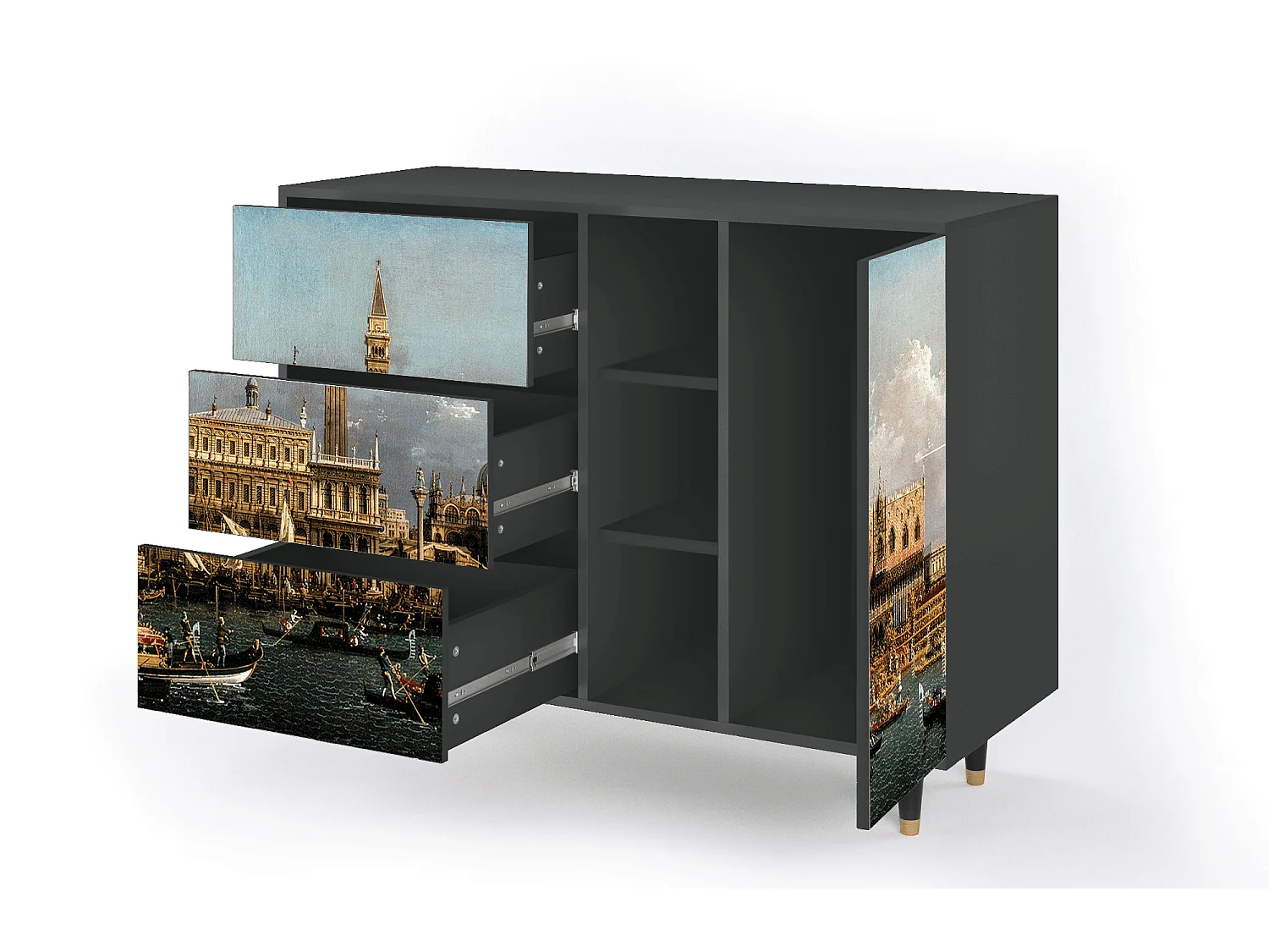 Credenza - 125x98x48 cm - BS2 - The Bucintoro, Antracite