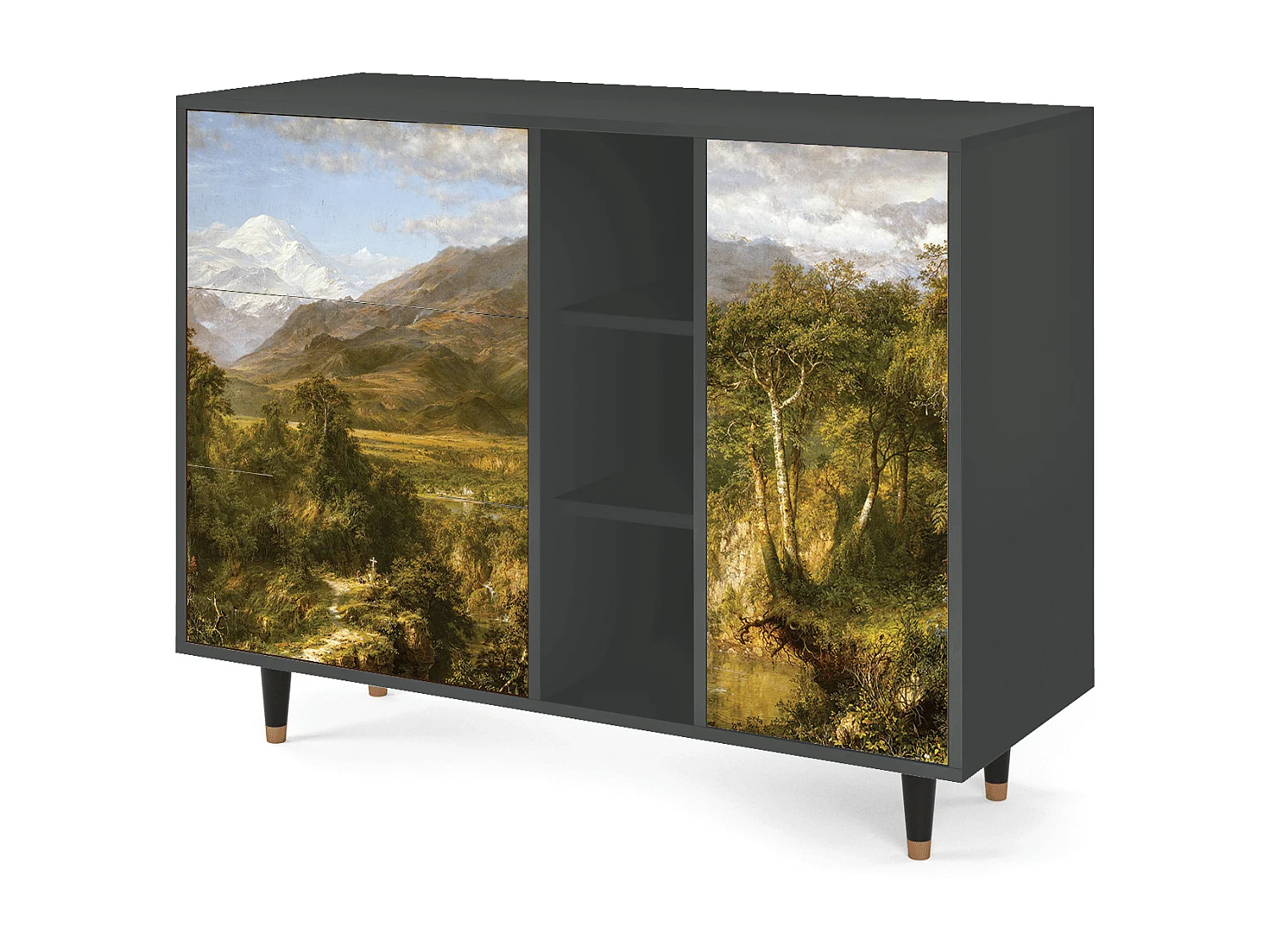 Aparador - 125x98x48 cm - BS2 - The Heart of the Andes , Antracita