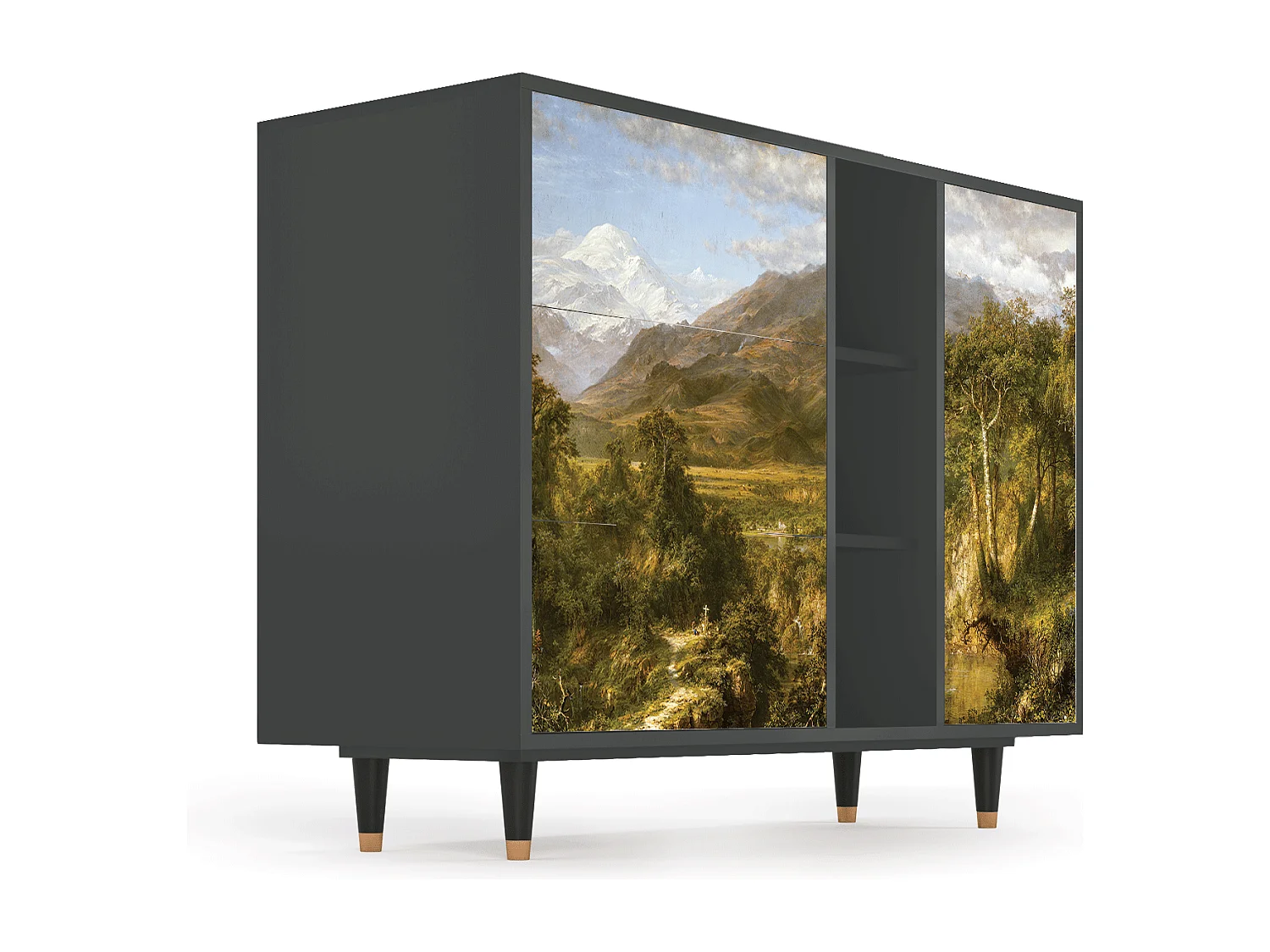 Aparador - 125x98x48 cm - BS2 - The Heart of the Andes , Antracita