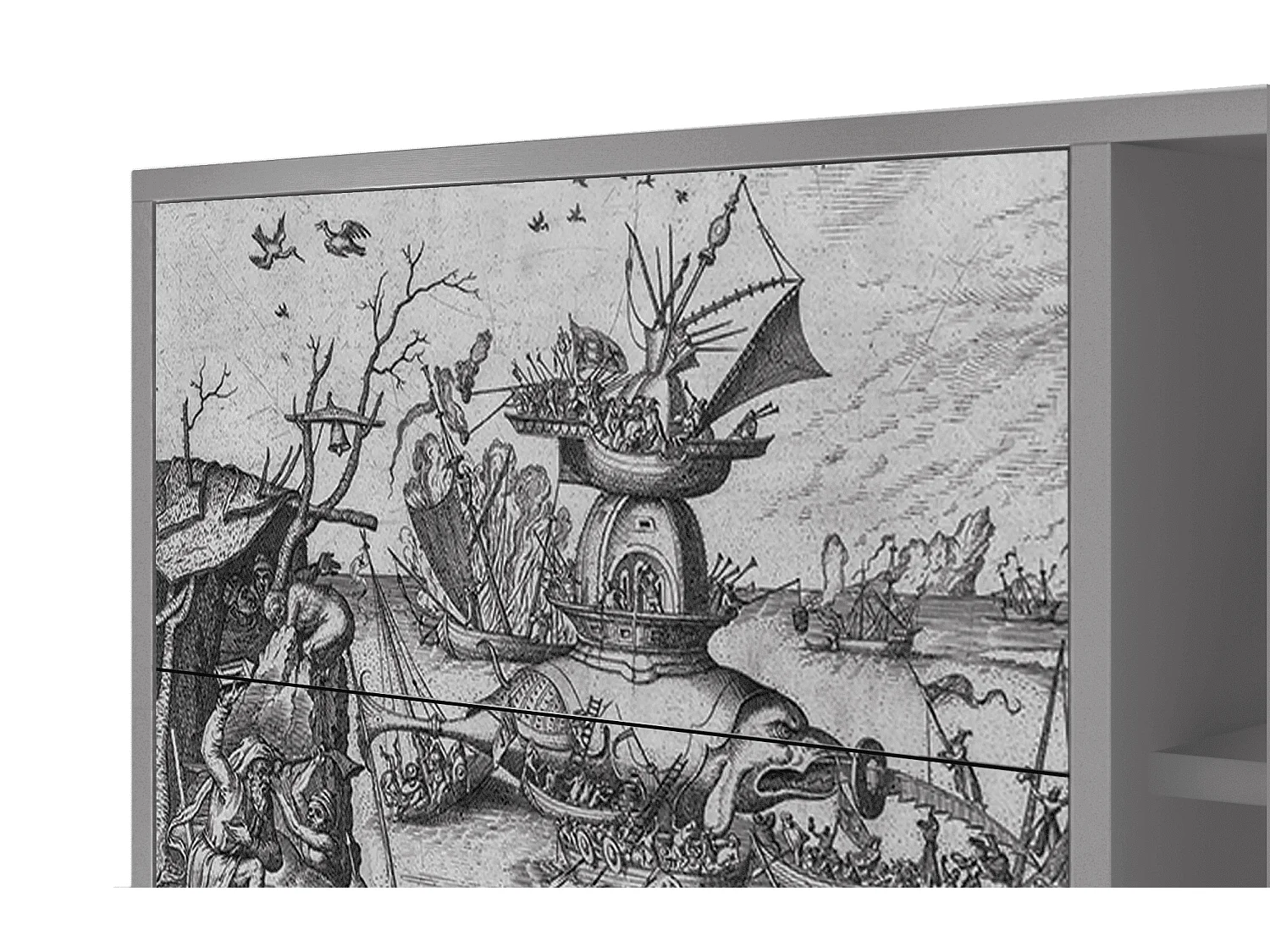 Sideboard - 125x98x48 cm - BS2 - The Temptation, Grau