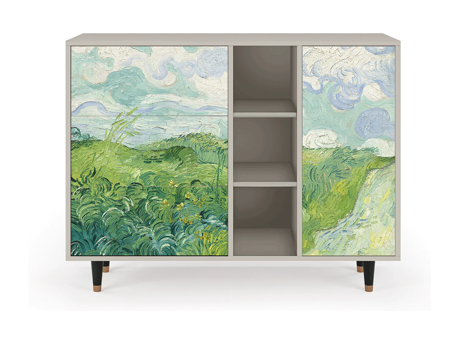 Buffet - 125x98x48 cm - BS2 - Green Wheat Fields, Sable