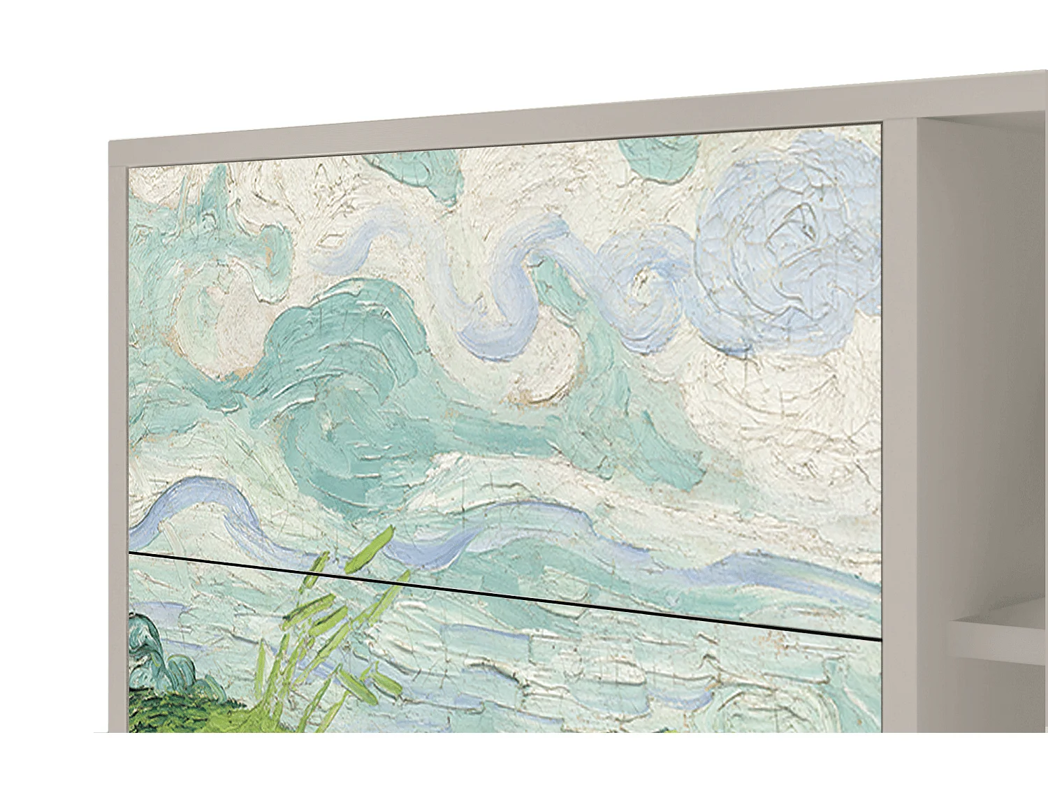 Buffet - 125x98x48 cm - BS2 - Green Wheat Fields, Sable