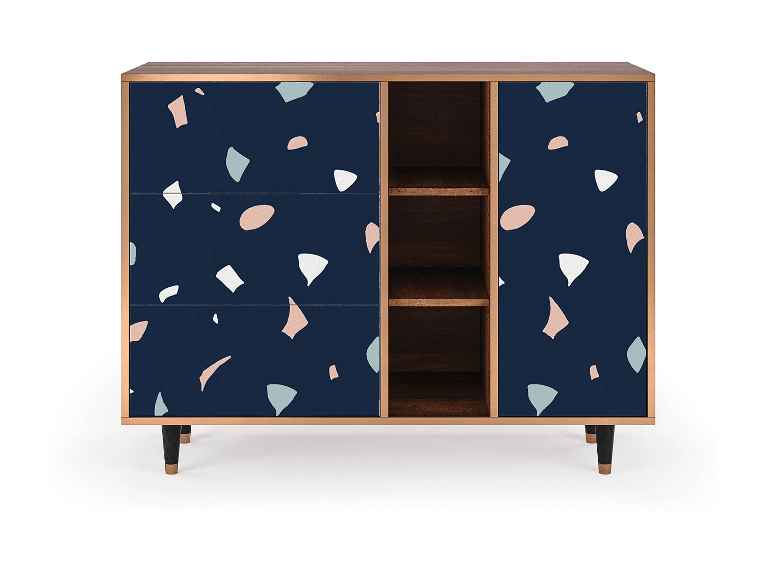 Dressoir - 125x98x48 cm - BS2 - Space Satellites, Walnoot