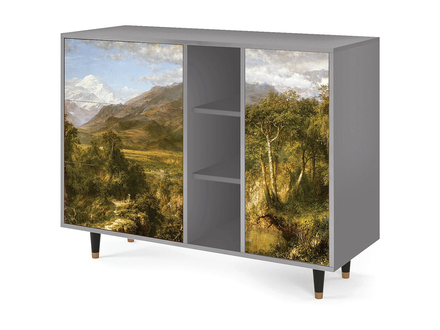 Aparador - 125x98x48 cm - BS2 - The Heart of the Andes , Gris