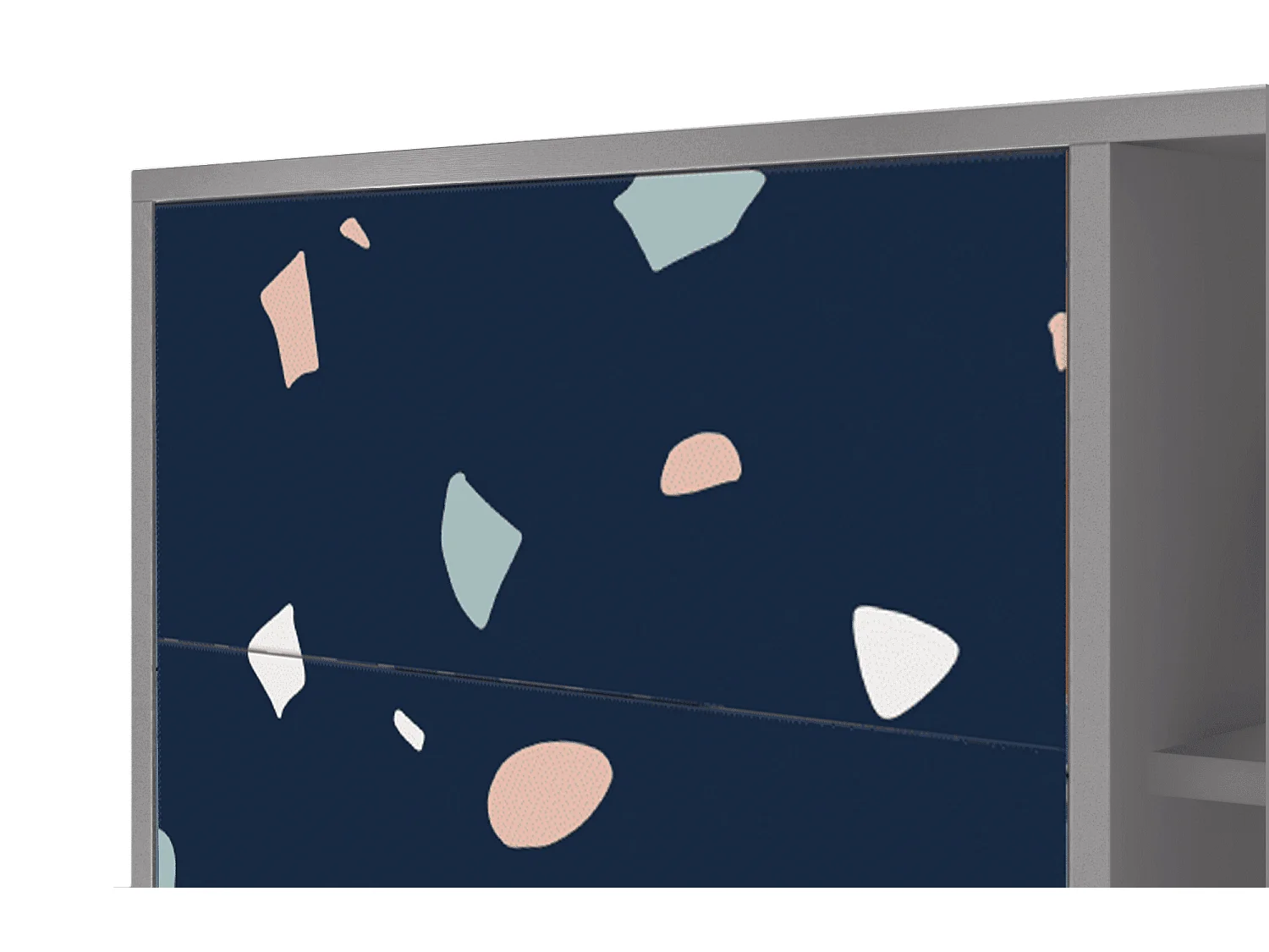 Buffet - 125x98x48 cm - BS2 - Space Satellites, Gris