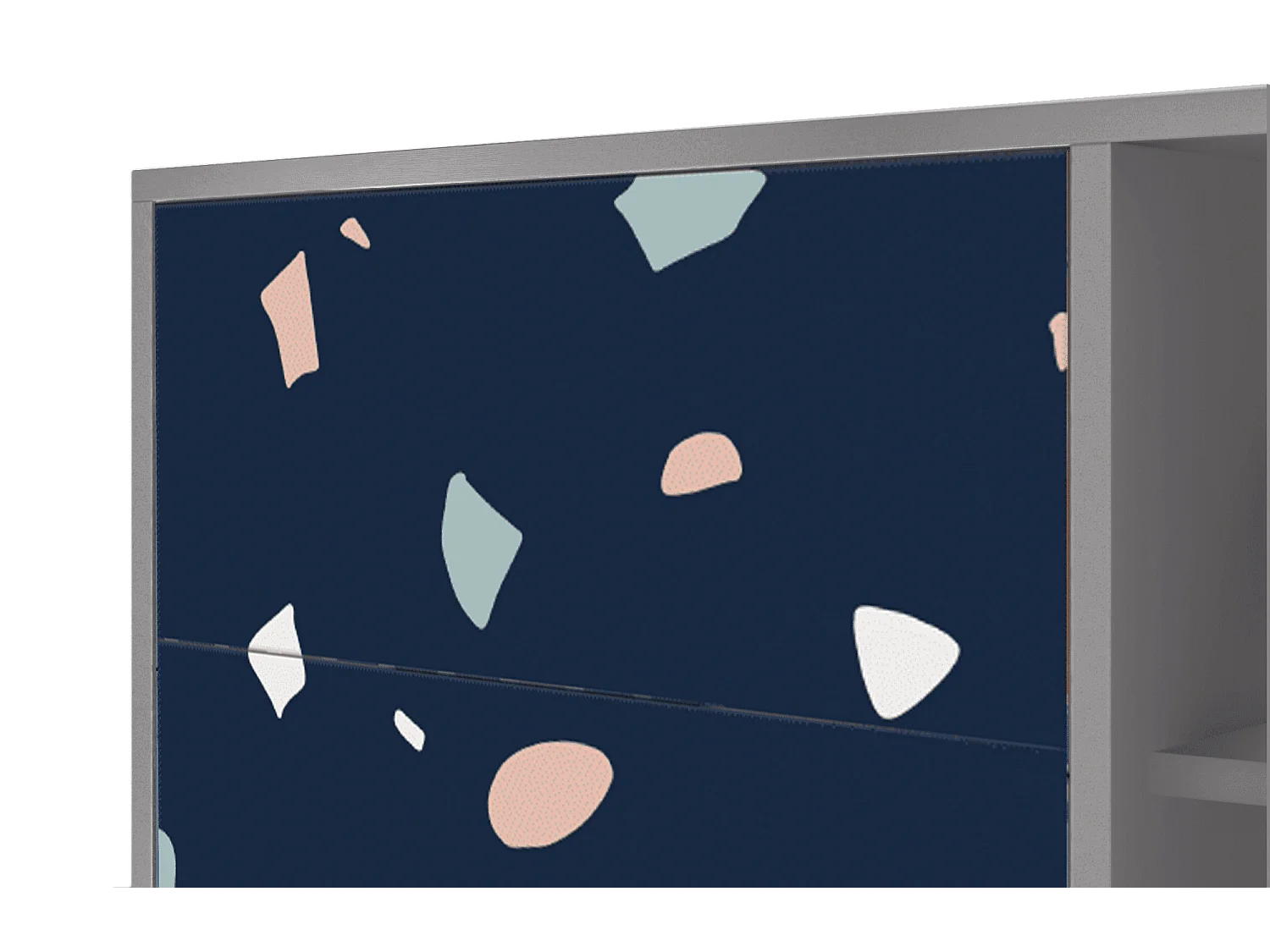 Buffet - 125x98x48 cm - BS2 - Space Satellites, Gris