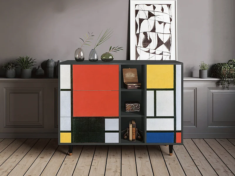 Aparador - 125x98x48 cm - BS2 - Composition, Antracite