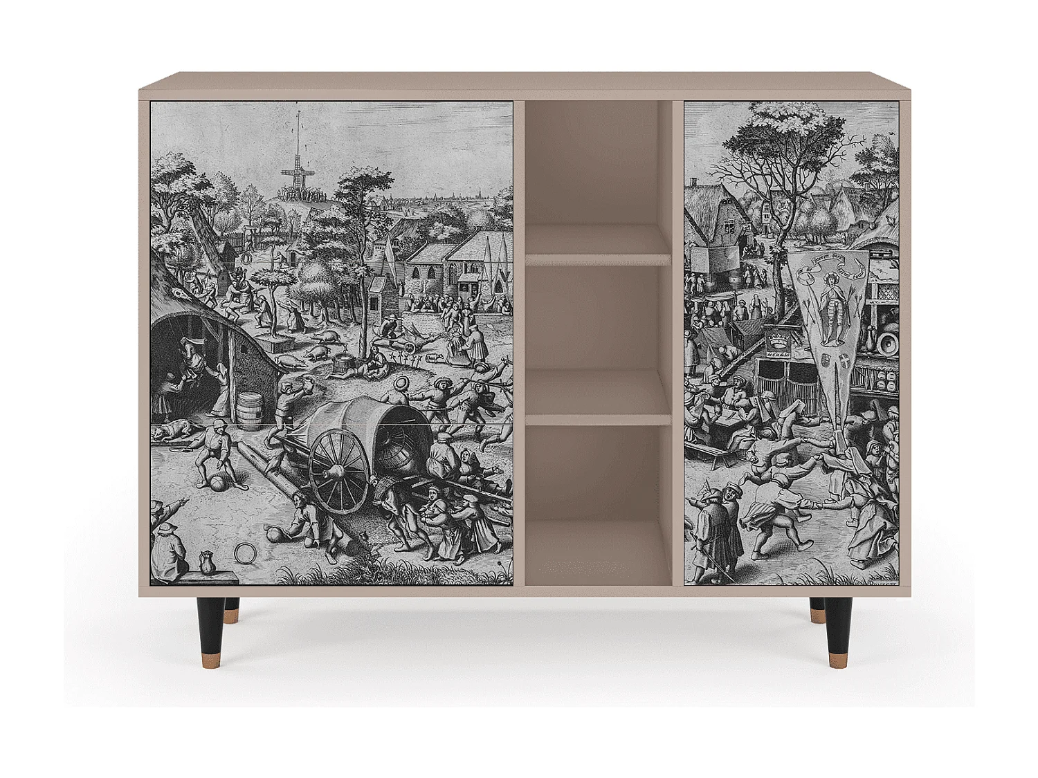 Kredens - 125x98x48 cm - BS2 - The Festival of Saint, Latte