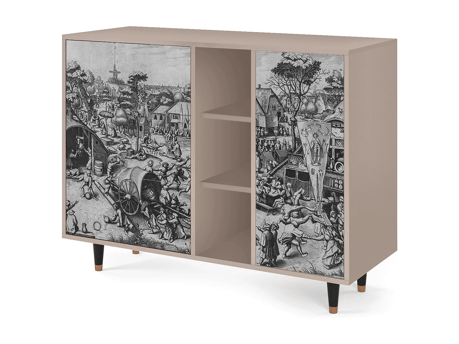 Kredens - 125x98x48 cm - BS2 - The Festival of Saint, Latte