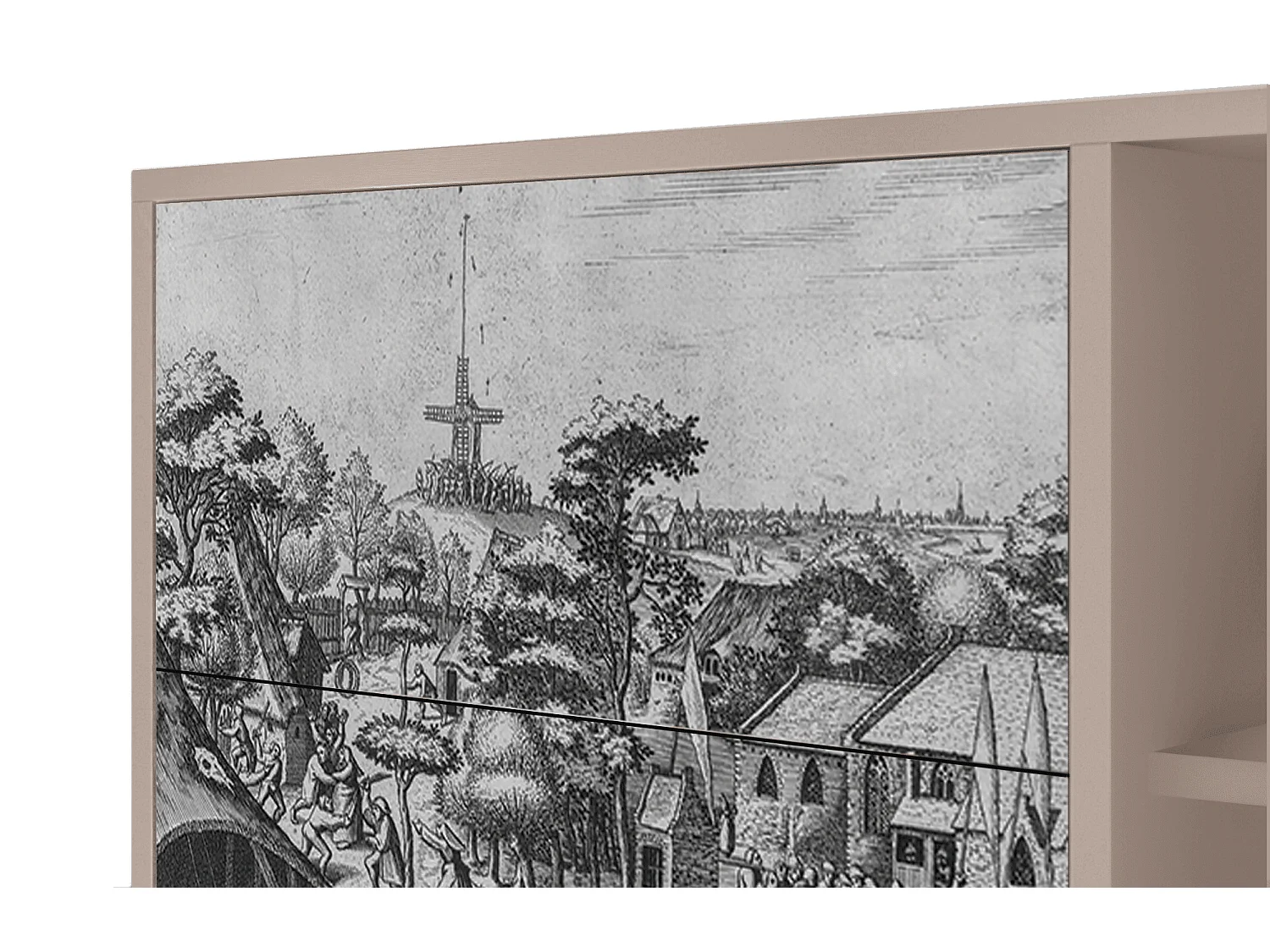 Kredens - 125x98x48 cm - BS2 - The Festival of Saint, Latte