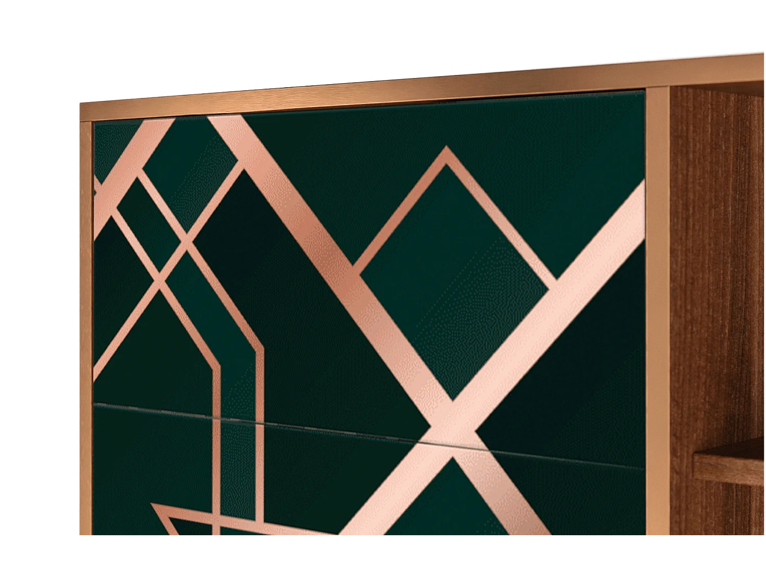 Sideboard - 125x98x48 cm - BS2 - Emerald Gatsby, Walnuss