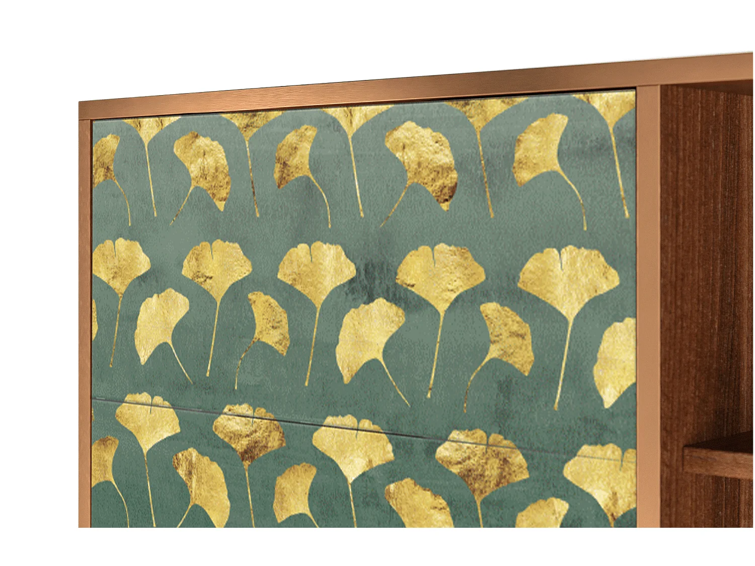 Dressoir - 125x98x48 cm - BS2 - Gingko leaves, Walnoot