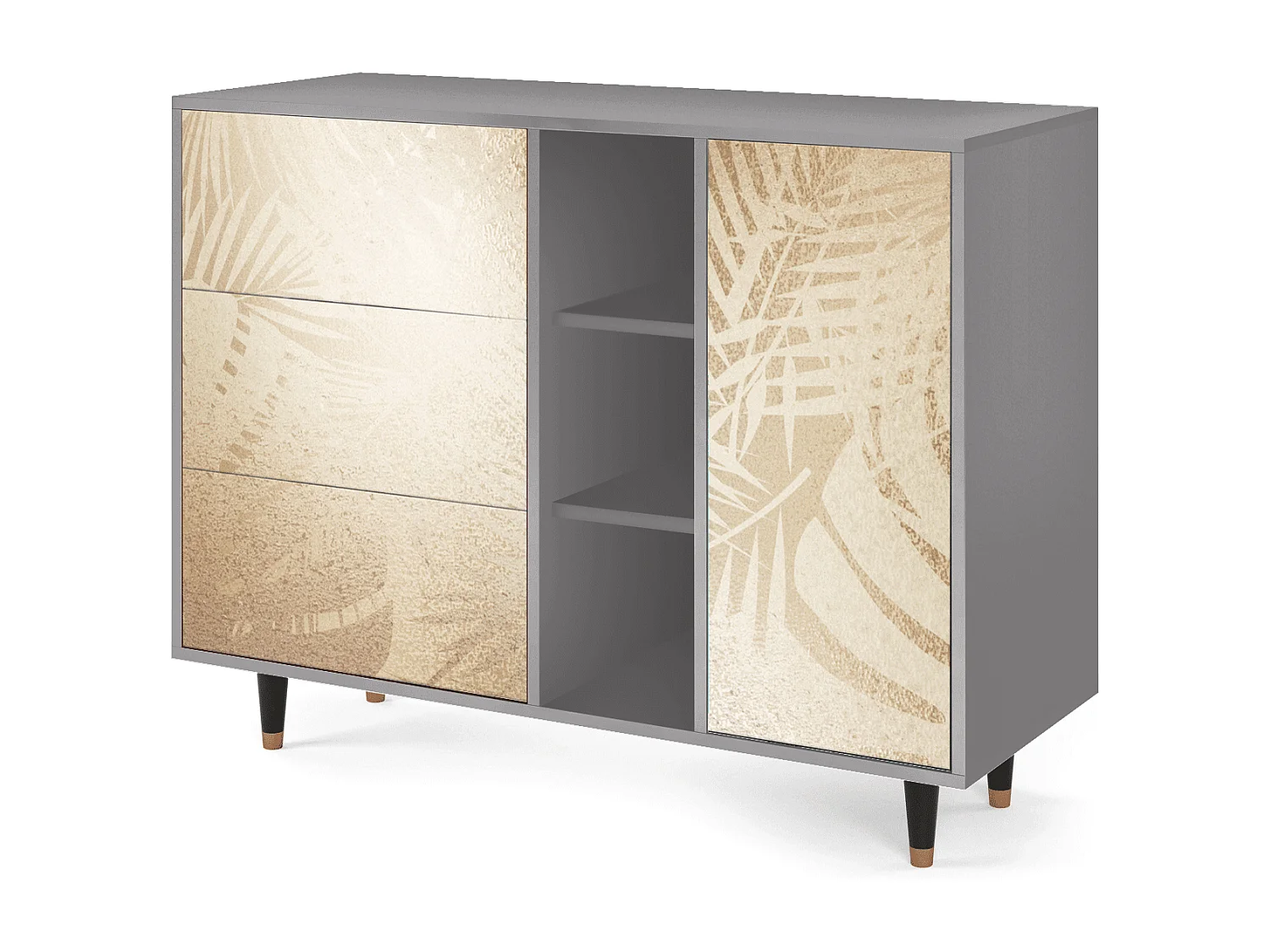 Sideboard - 125x98x48 cm - BS2 - Plant of the Dessert, Grau
