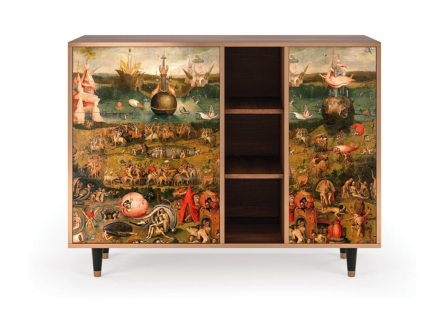 Buffet - 125x98x48 cm - BS2 - Garden of Delights , Noyer