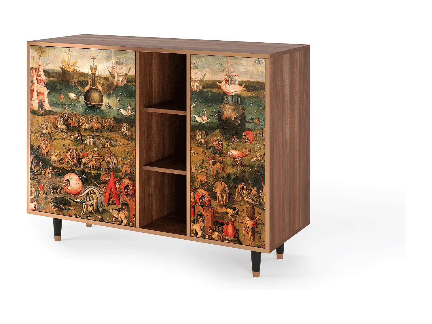 Buffet - 125x98x48 cm - BS2 - Garden of Delights , Noyer