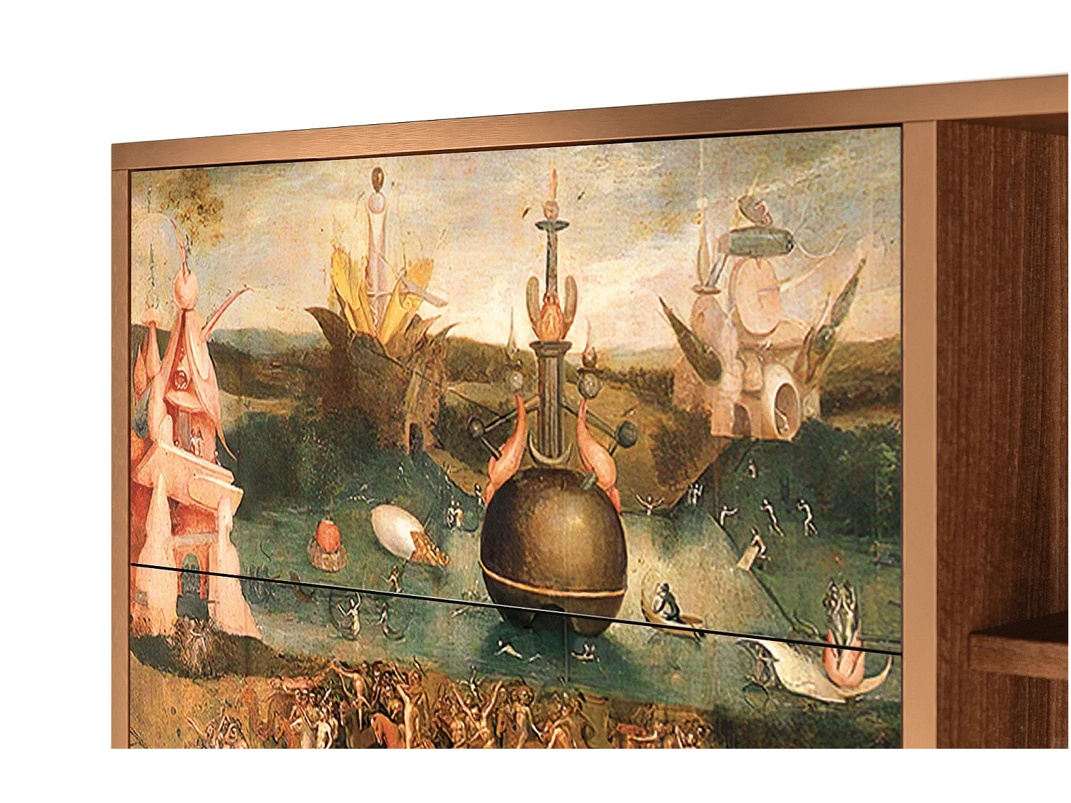 Kredens - 125x98x48 cm - BS2 - Garden of Delights , Orzech