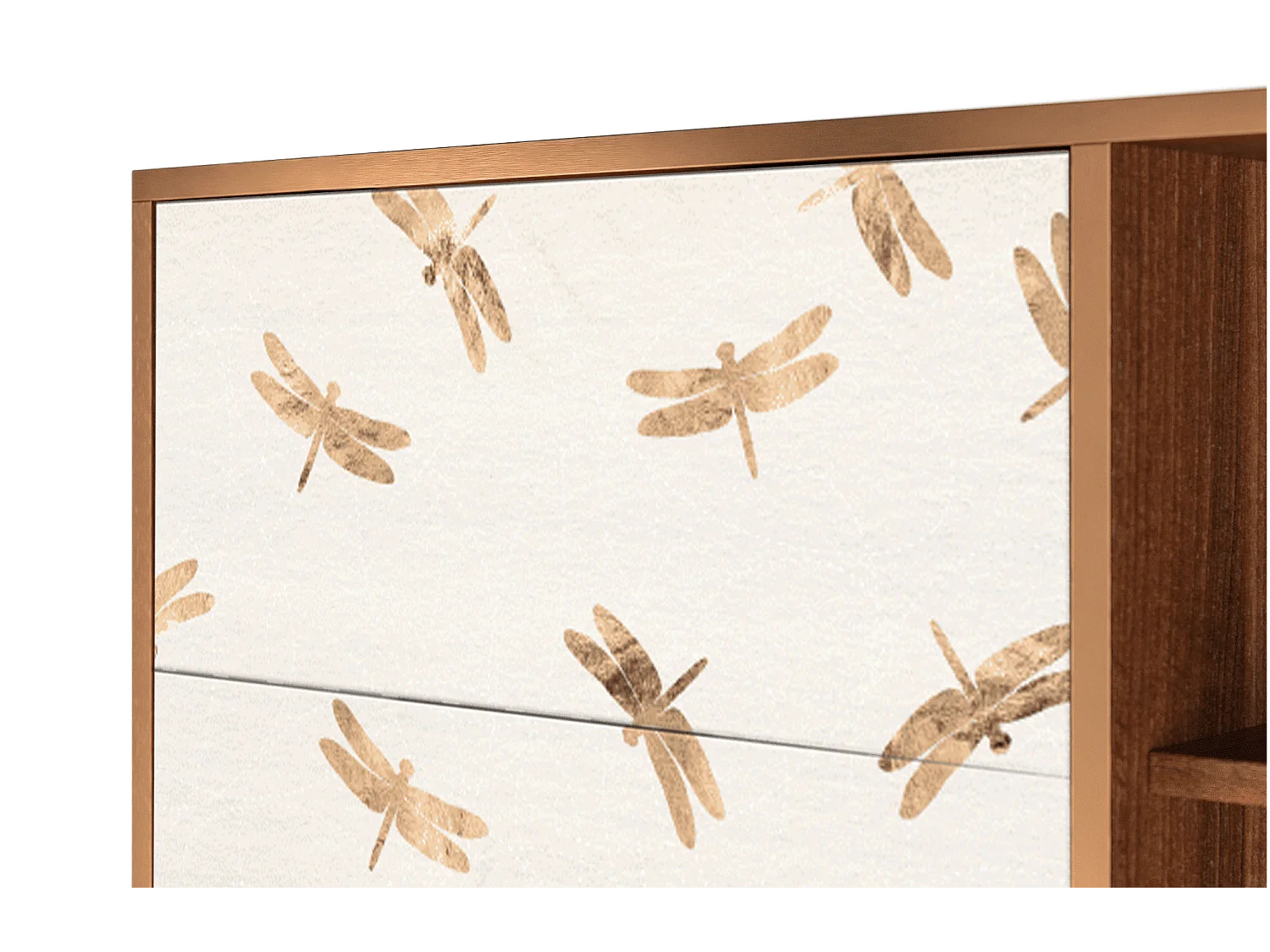Buffet - 125x98x48 cm - BS2 - Nude Dragonflies, Noyer