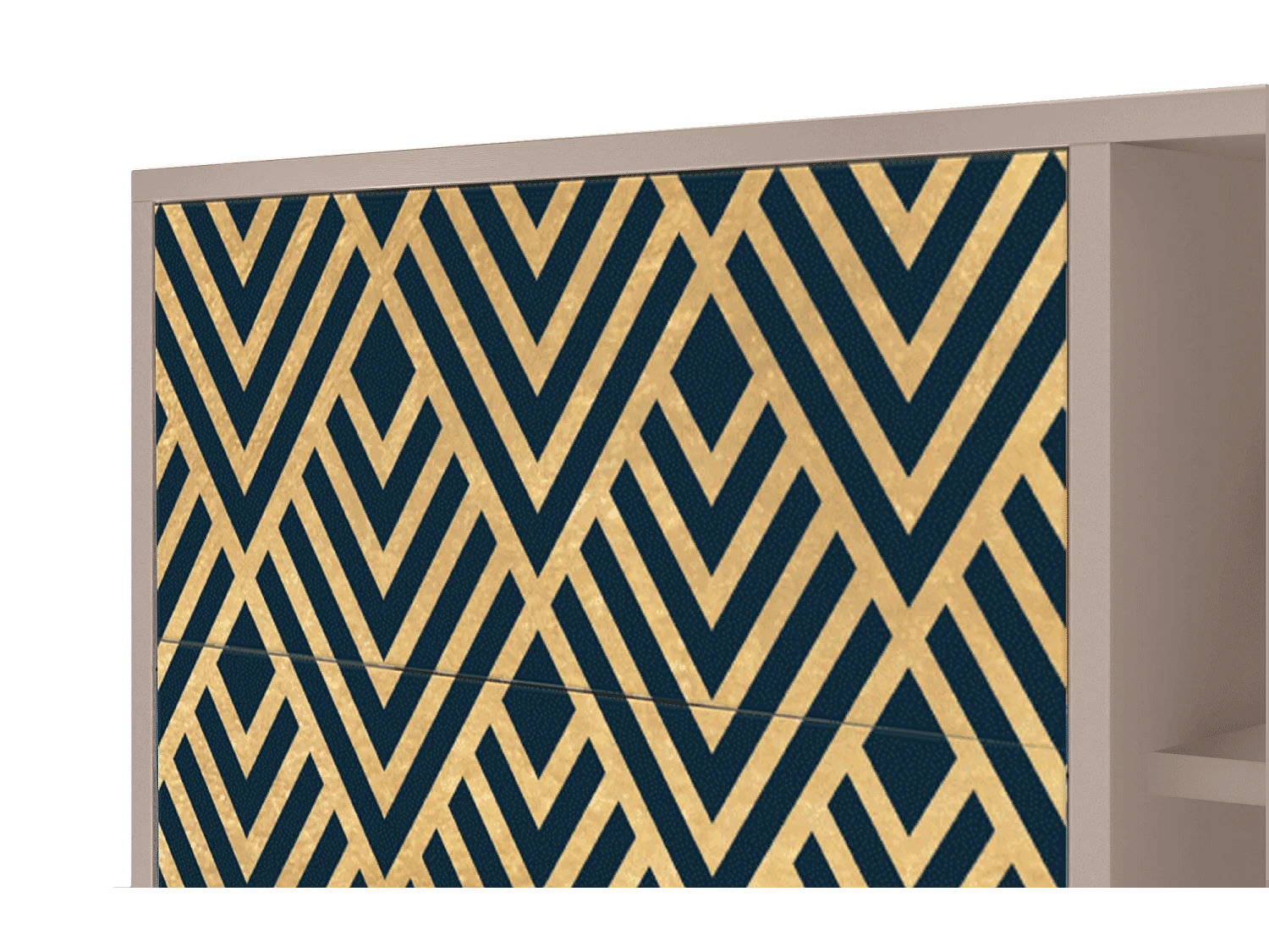 Buffet - 125x98x48 cm - BS2 - Egypt Triangles, Latte