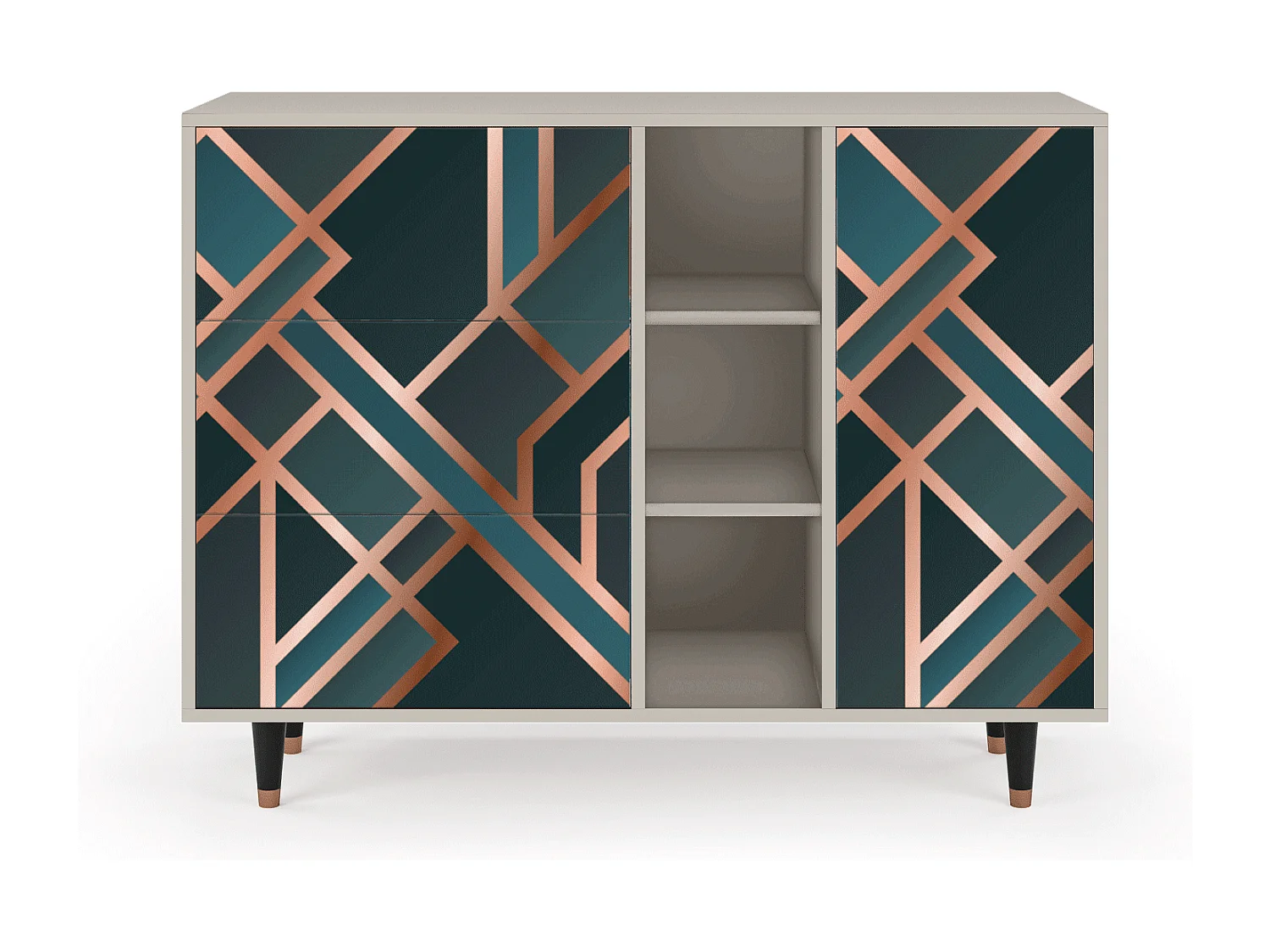 Buffet - 125x98x48 cm - BS2 - Bronze Crossroad, Sable