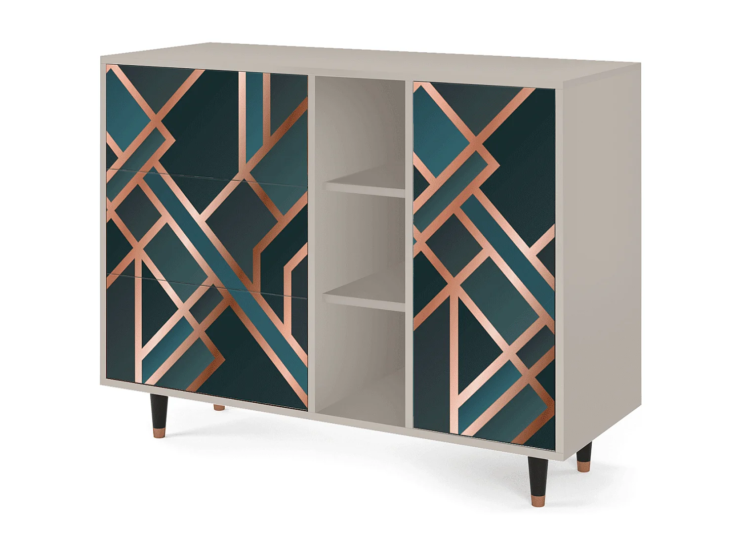 Buffet - 125x98x48 cm - BS2 - Bronze Crossroad, Sable