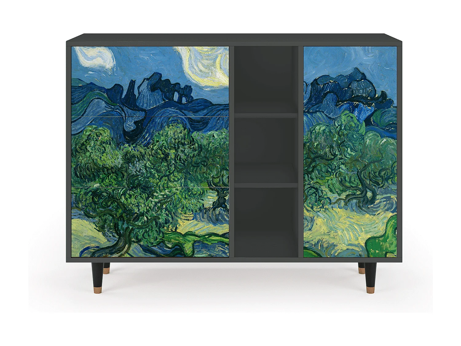 Credenza - 125x98x48 cm - BS2 - The Oil Trees, Antracite