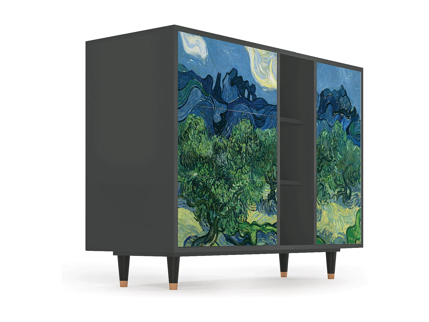 Credenza - 125x98x48 cm - BS2 - The Oil Trees, Antracite
