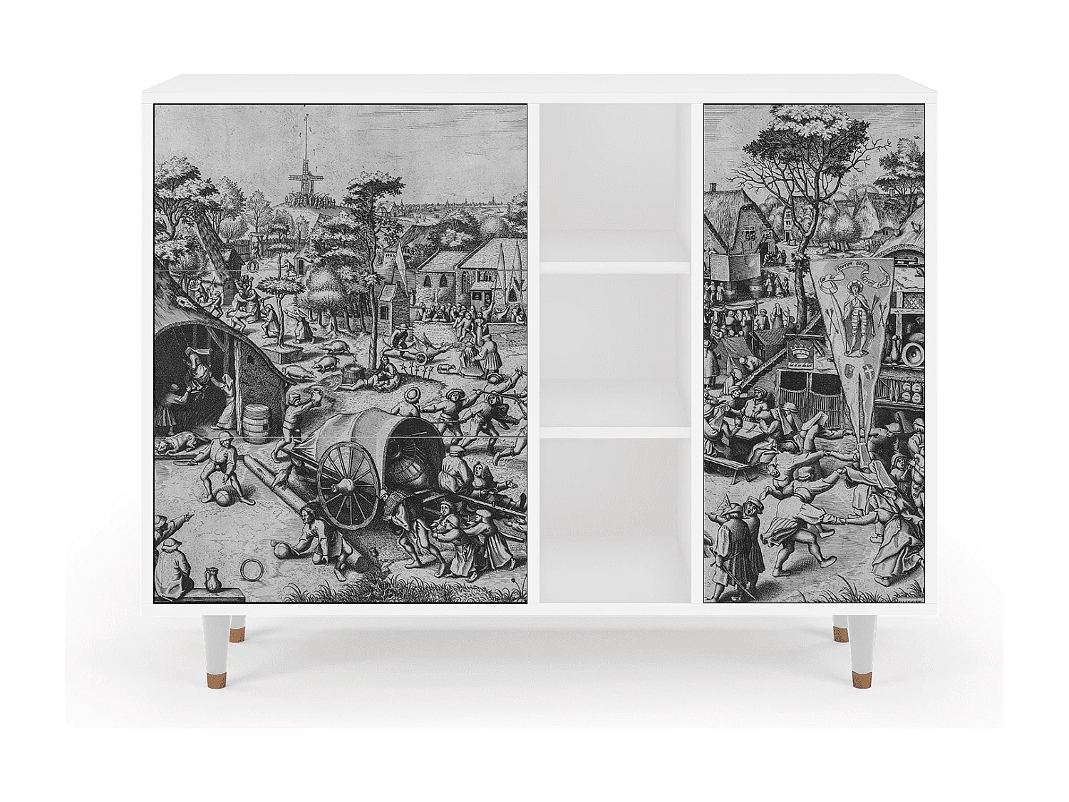 Aparador - 125x98x48 cm - BS2 - The Festival of Saint, Blanco