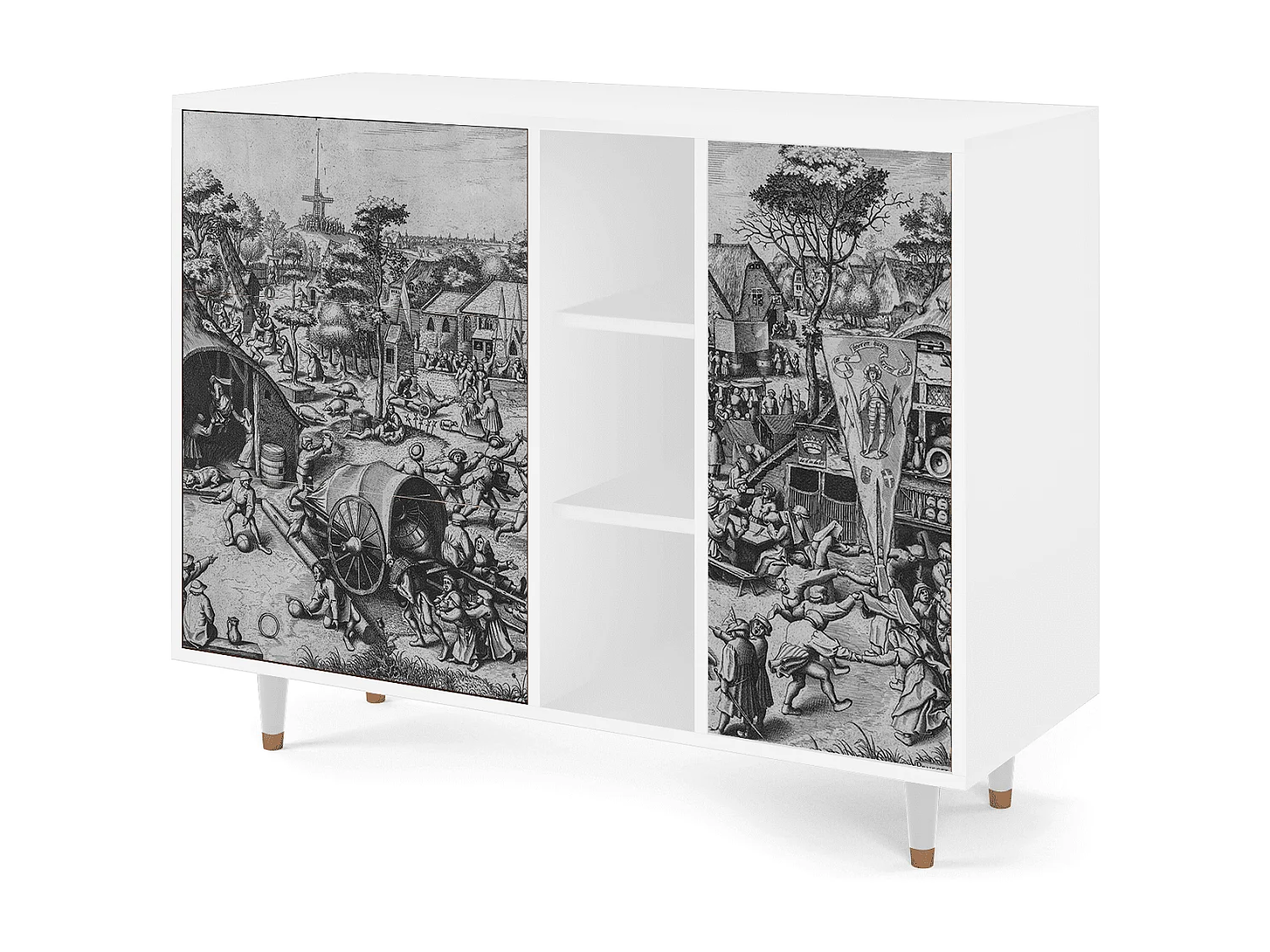 Aparador - 125x98x48 cm - BS2 - The Festival of Saint, Blanco