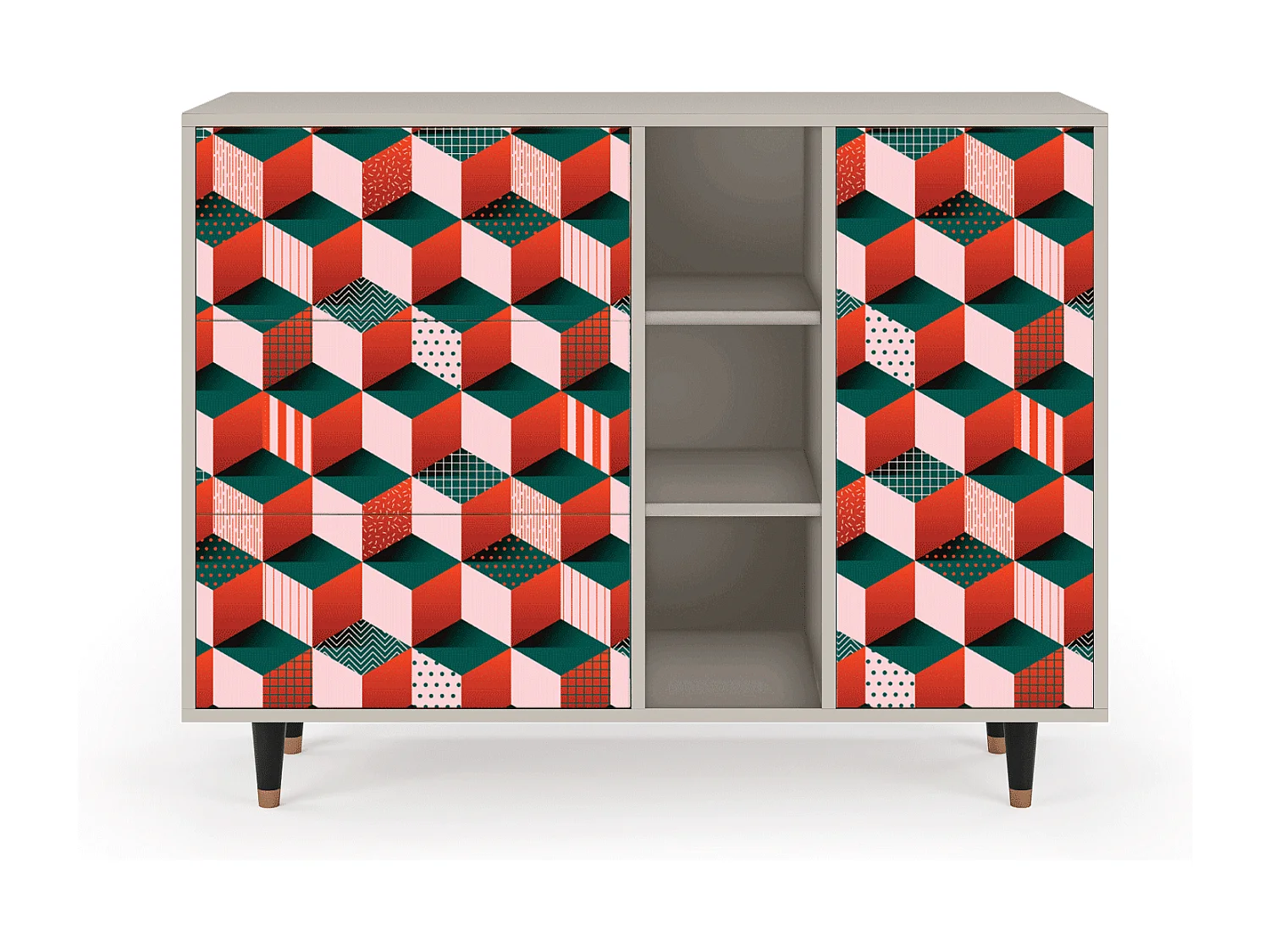 Kredens - 125x98x48 cm - BS2 - Pepsi-Cola, Piaskowy