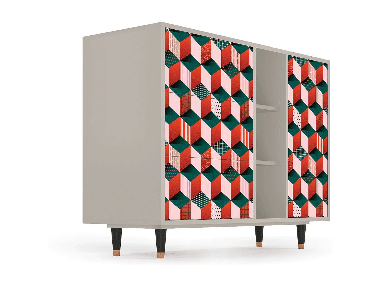 Kredens - 125x98x48 cm - BS2 - Pepsi-Cola, Piaskowy