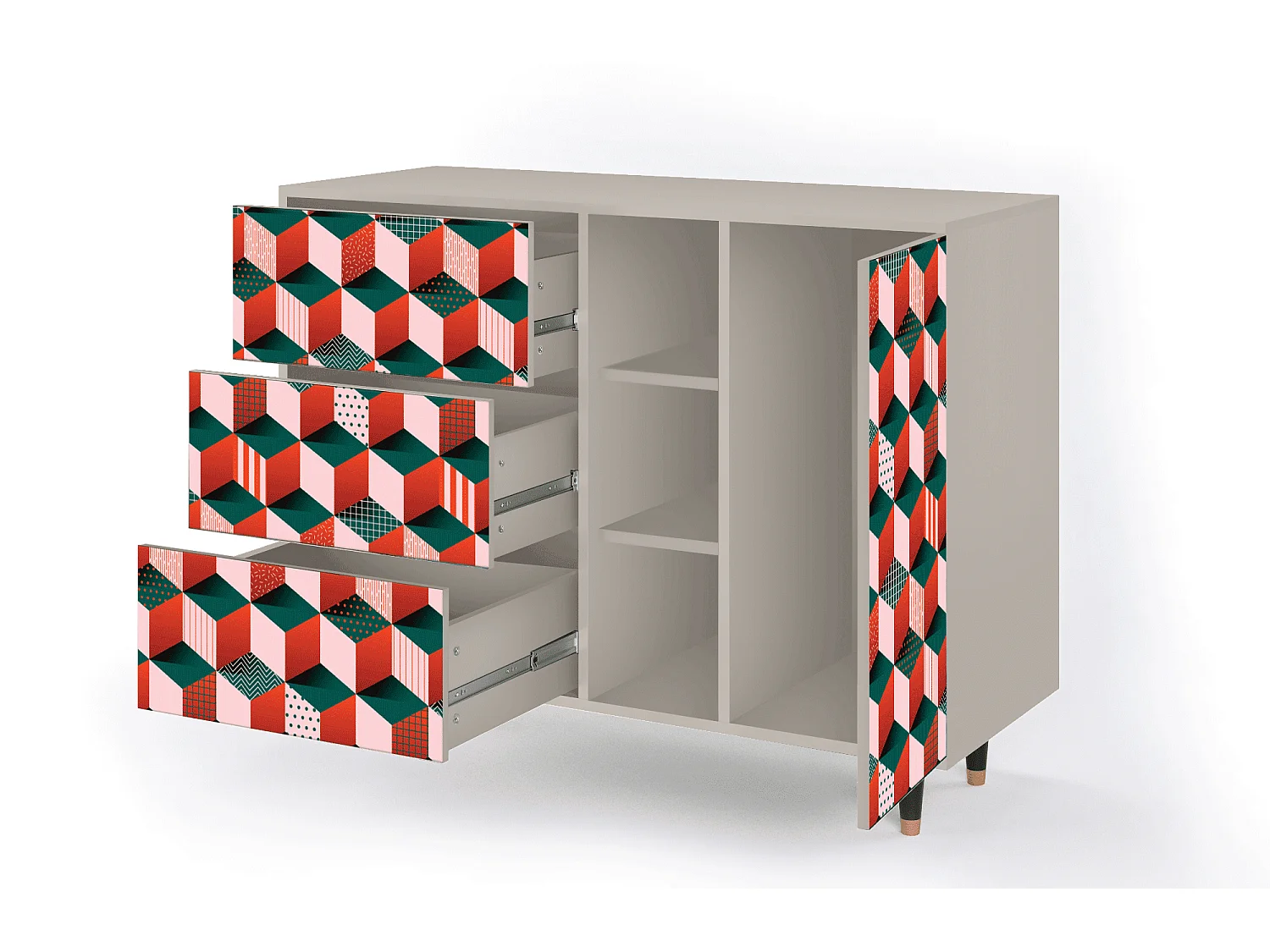 Buffet - 125x98x48 cm - BS2 - Pepsi-Cola, Sable