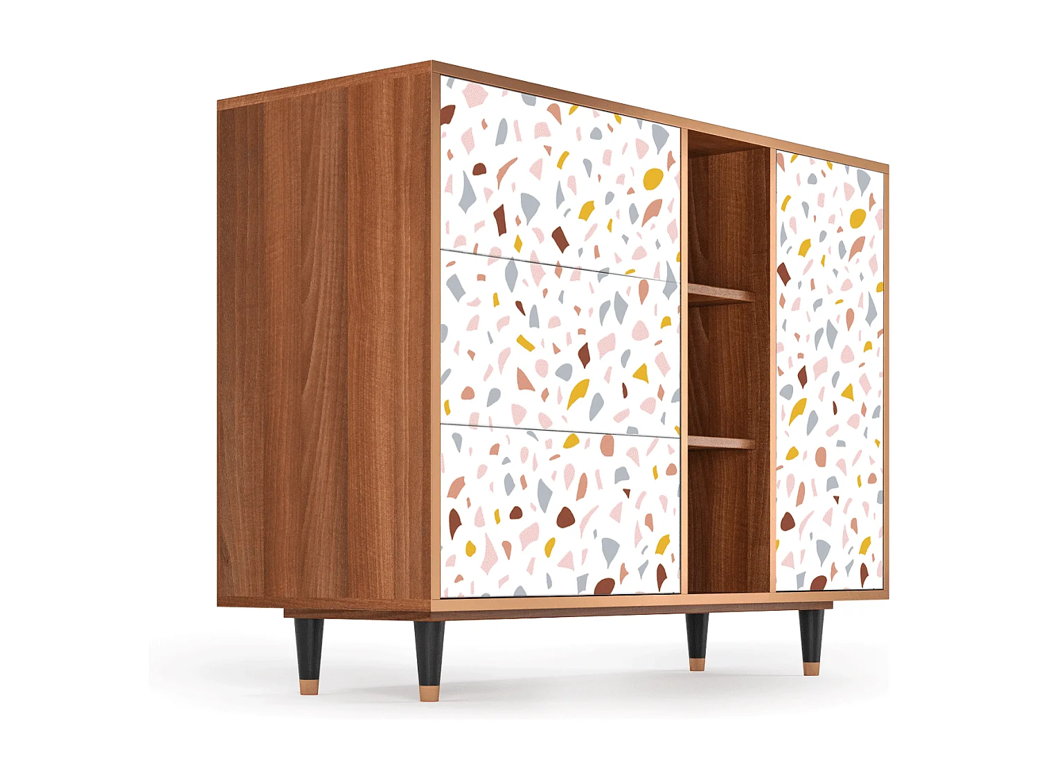 Buffet - 125x98x48 cm - BS2 - Marmelade Cheese, Noyer