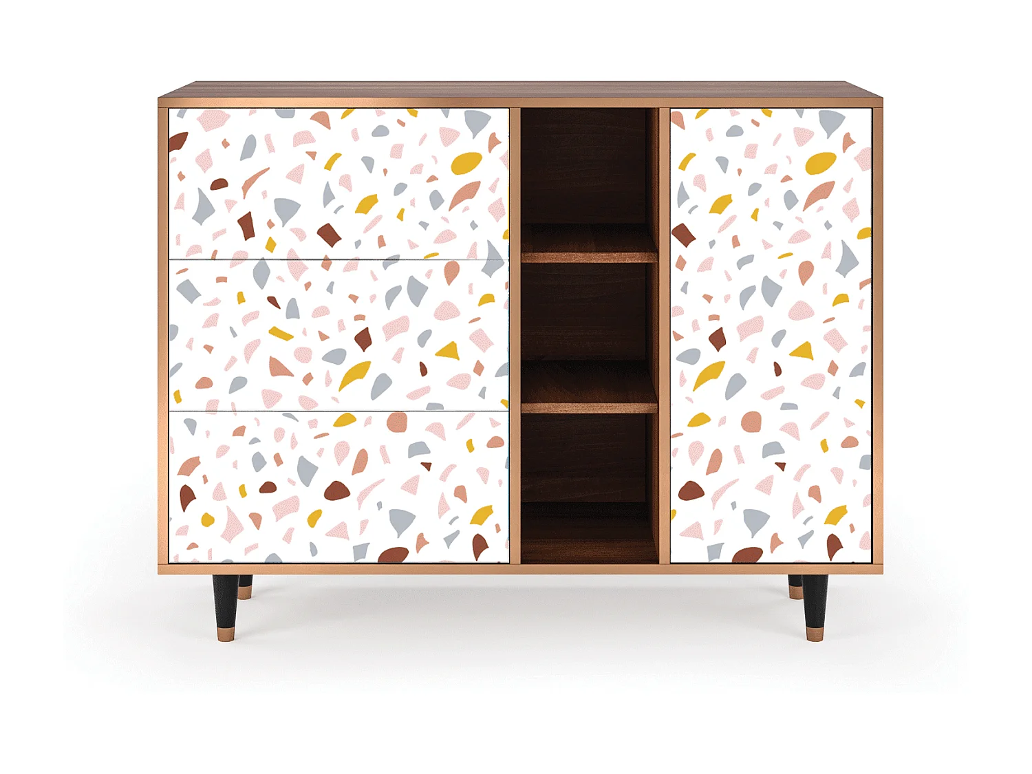 Buffet - 125x98x48 cm - BS2 - Marmelade Cheese, Noyer