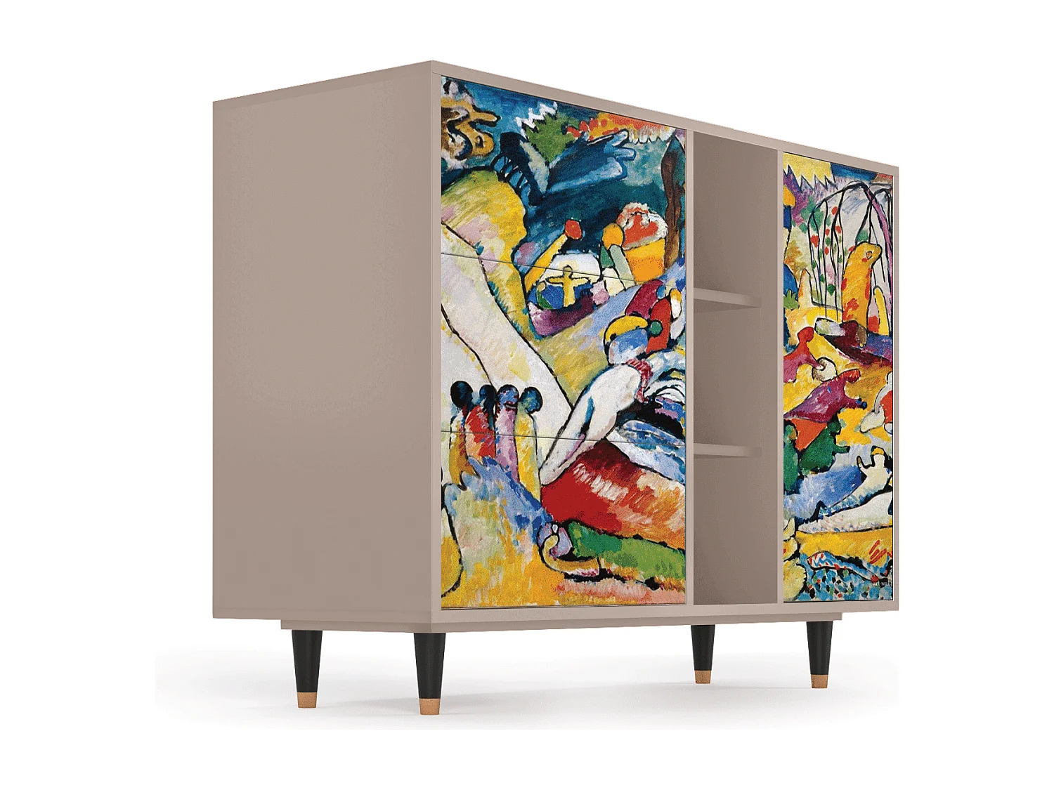 Kredens - 125x98x48 cm - BS2 - Improvisation 26  , Latte