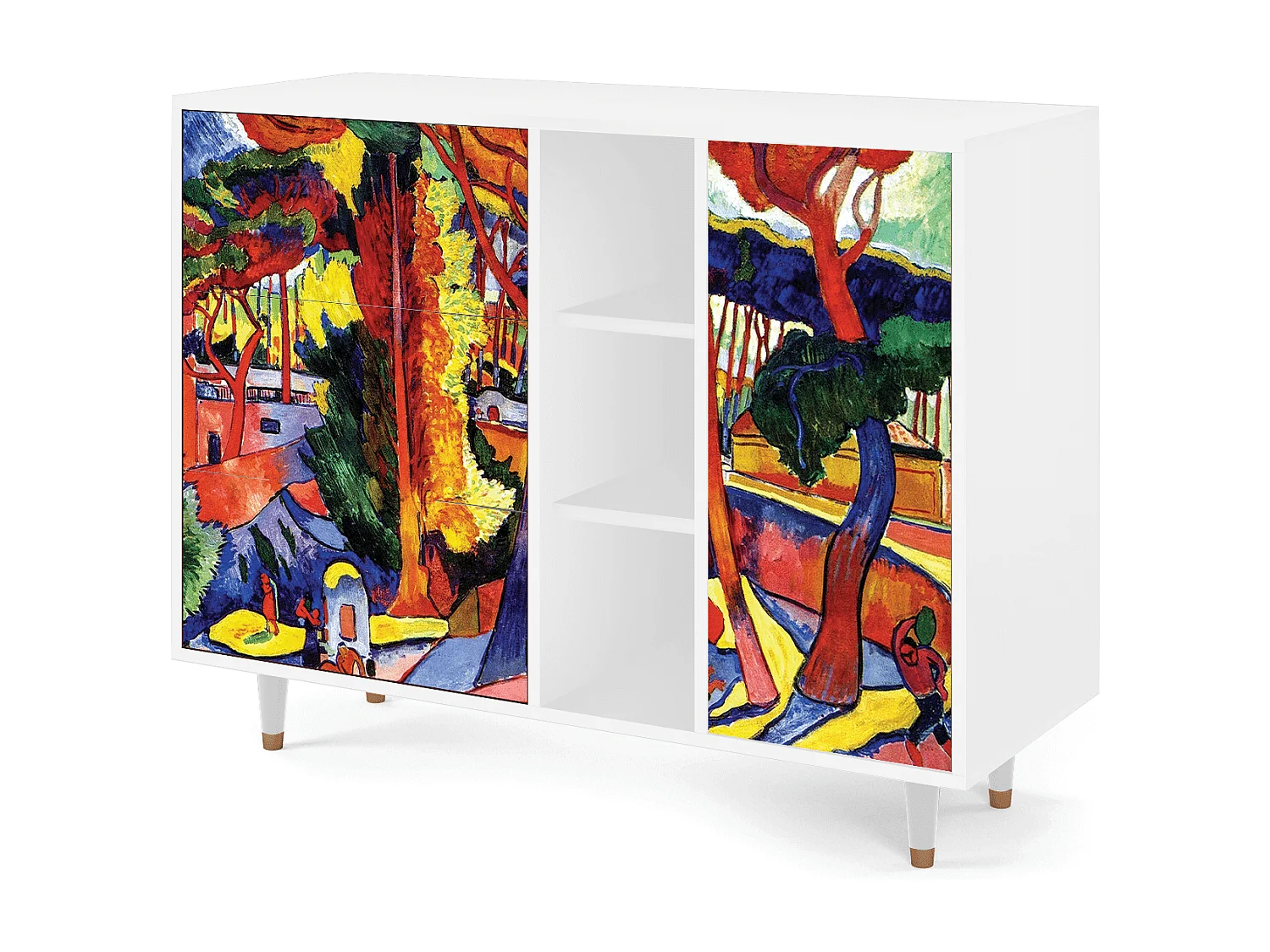 Buffet - 125x98x48 cm - BS2 - The Turning Road, Blanc