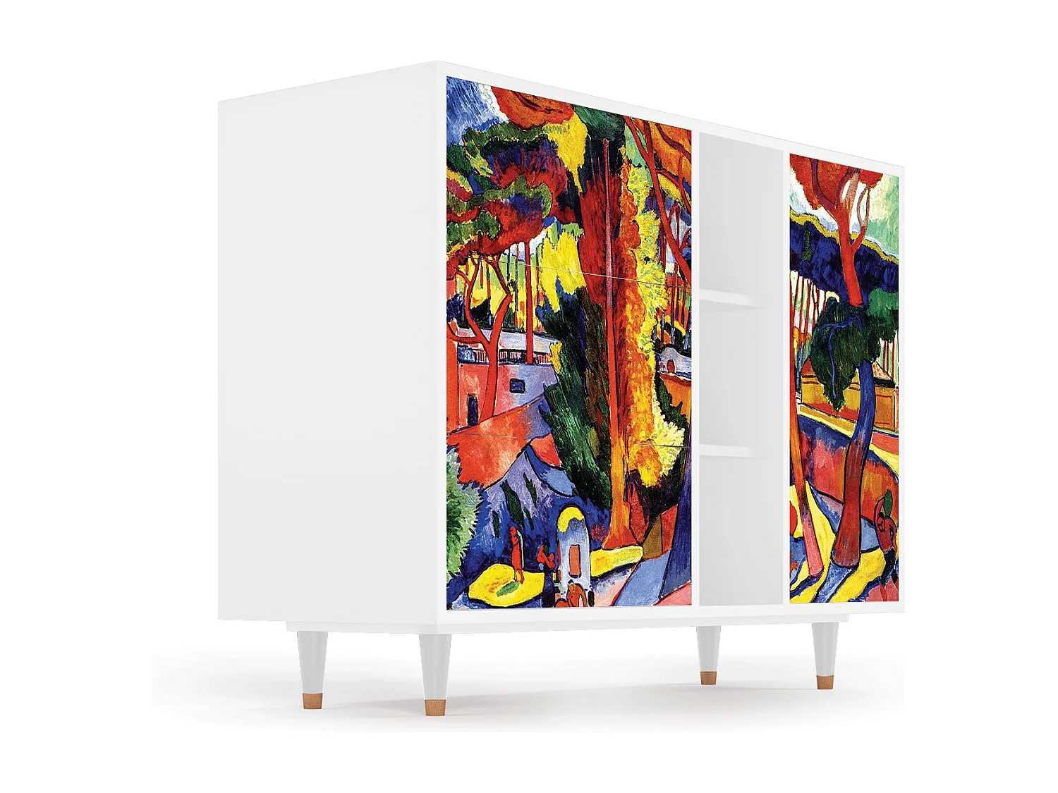 Buffet - 125x98x48 cm - BS2 - The Turning Road, Blanc