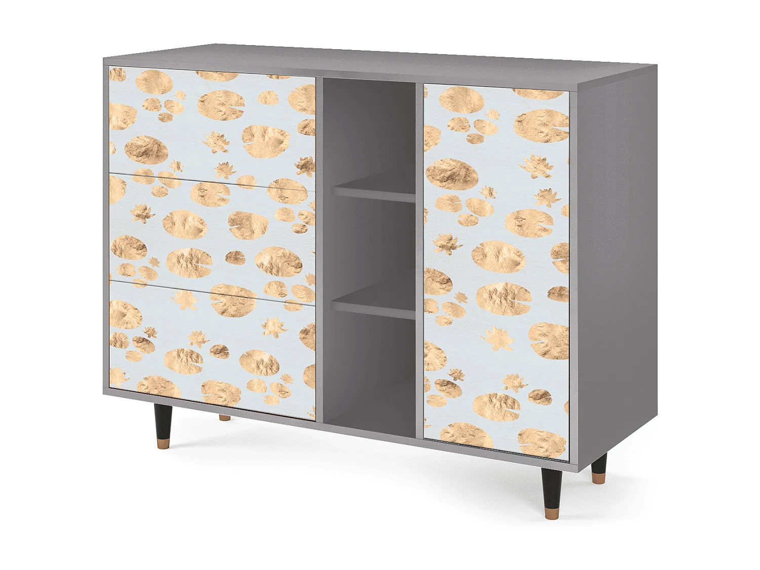 Buffet - 125x98x48 cm - BS2 - Blue Giraffe, Gris