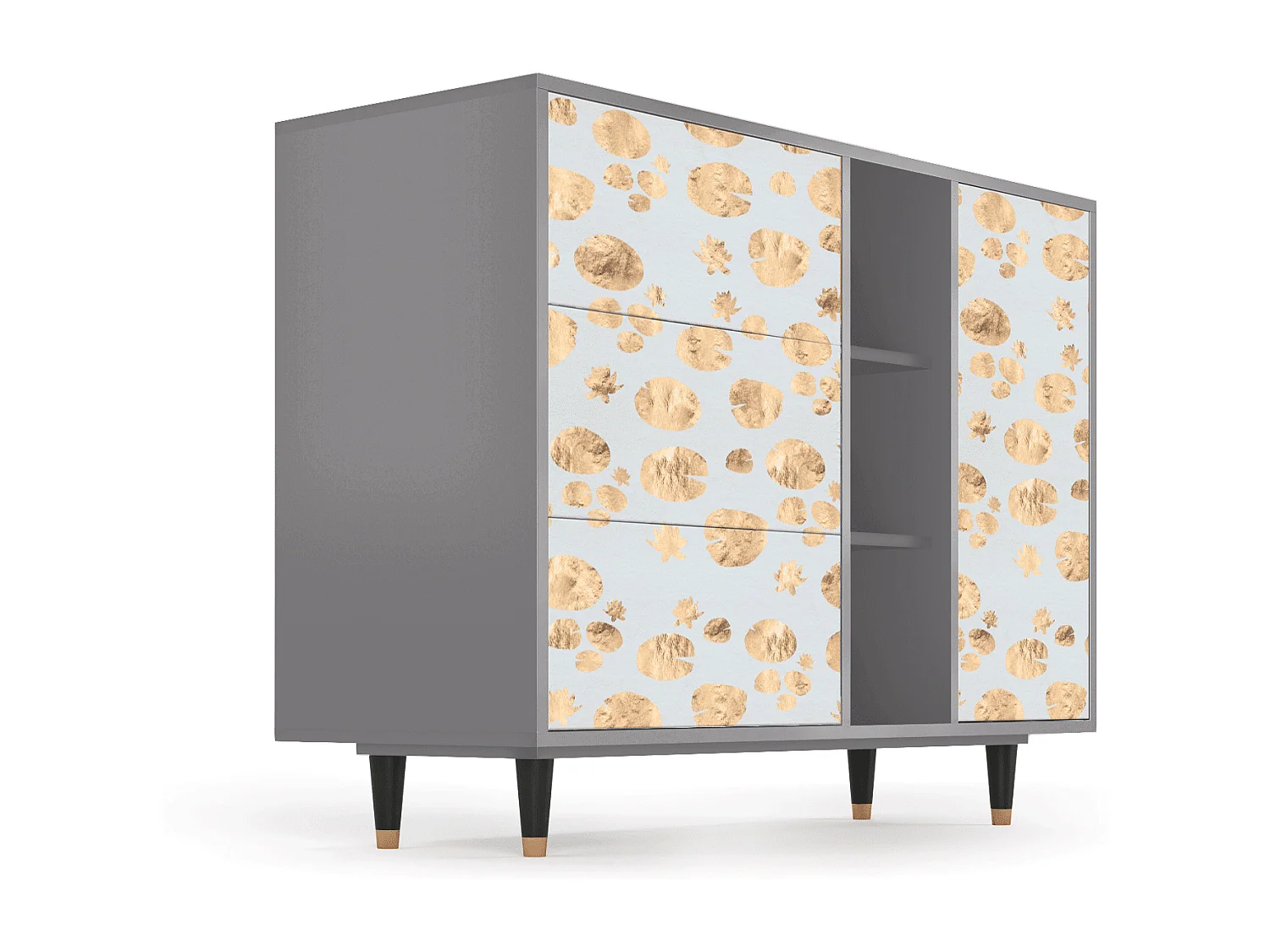Buffet - 125x98x48 cm - BS2 - Blue Giraffe, Gris