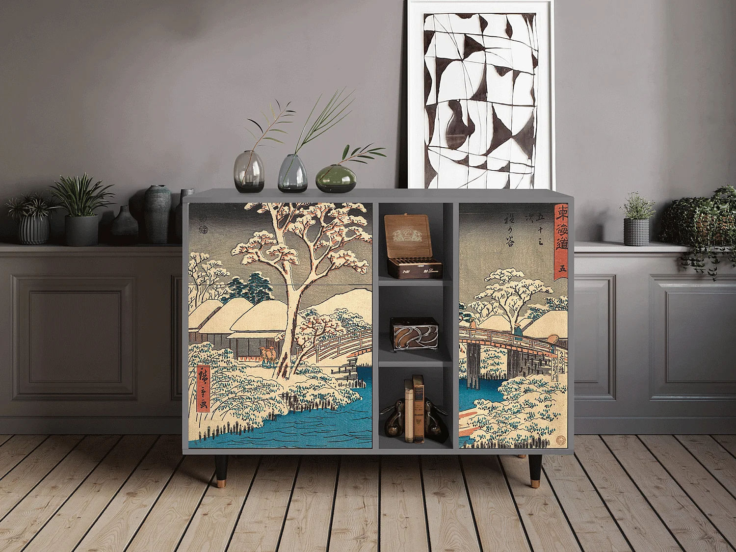 Buffet - 125x98x48 cm - BS2 - Katabira River, Gris