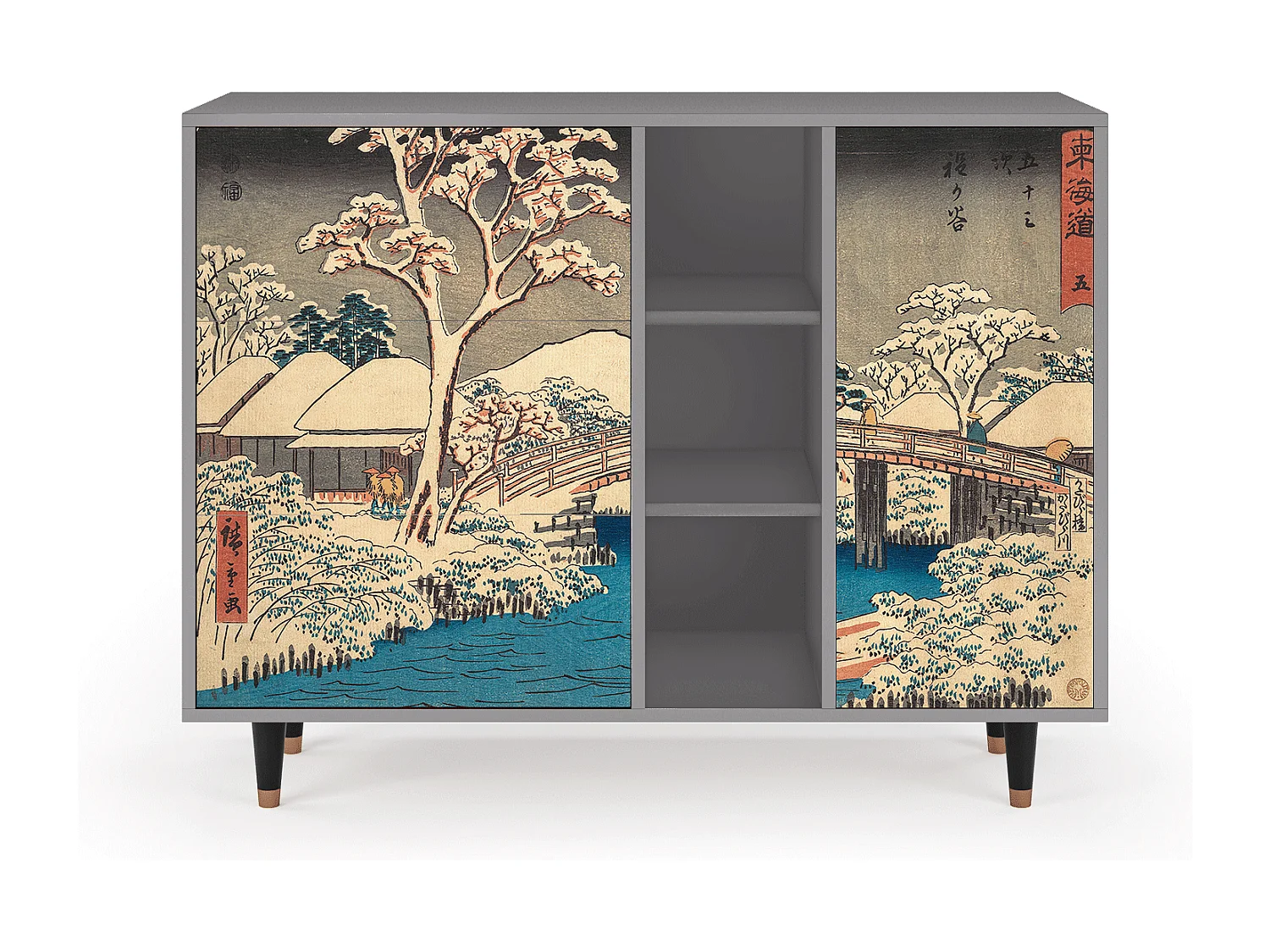 Buffet - 125x98x48 cm - BS2 - Katabira River, Gris